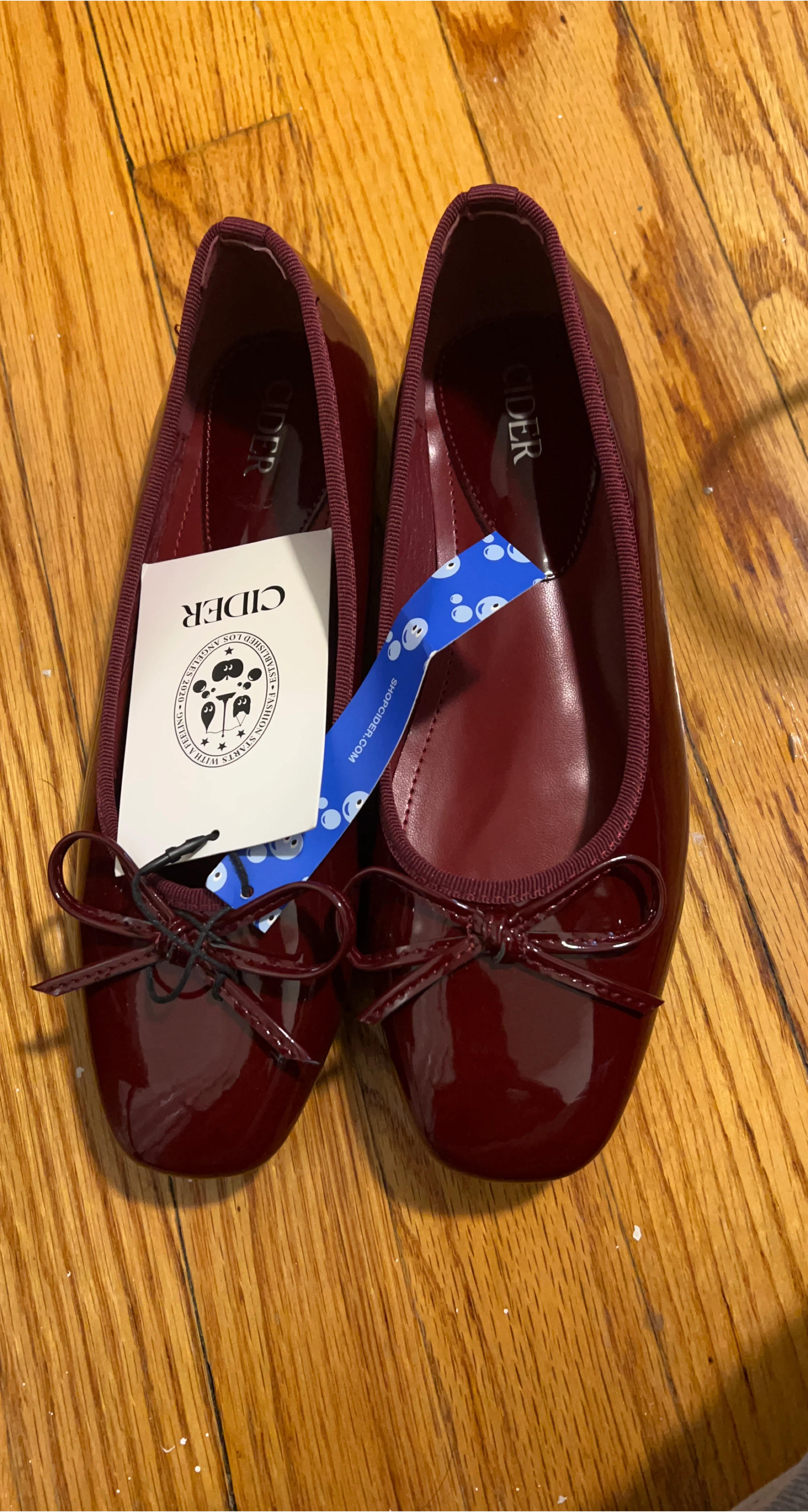 Cider Burgundy Ballet Flats
