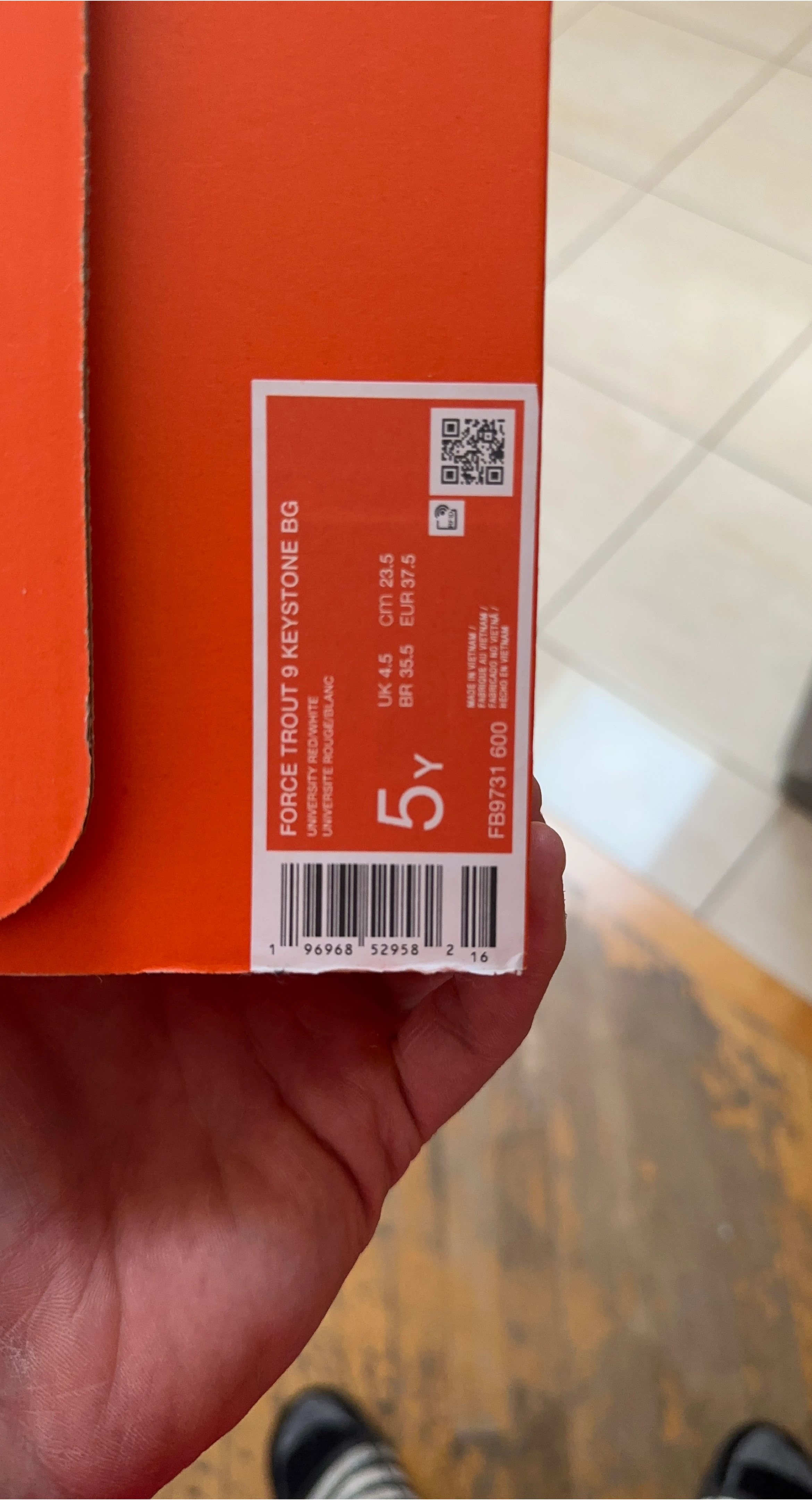 Nike Force Trout 9 Keystone BG - Size 5Y