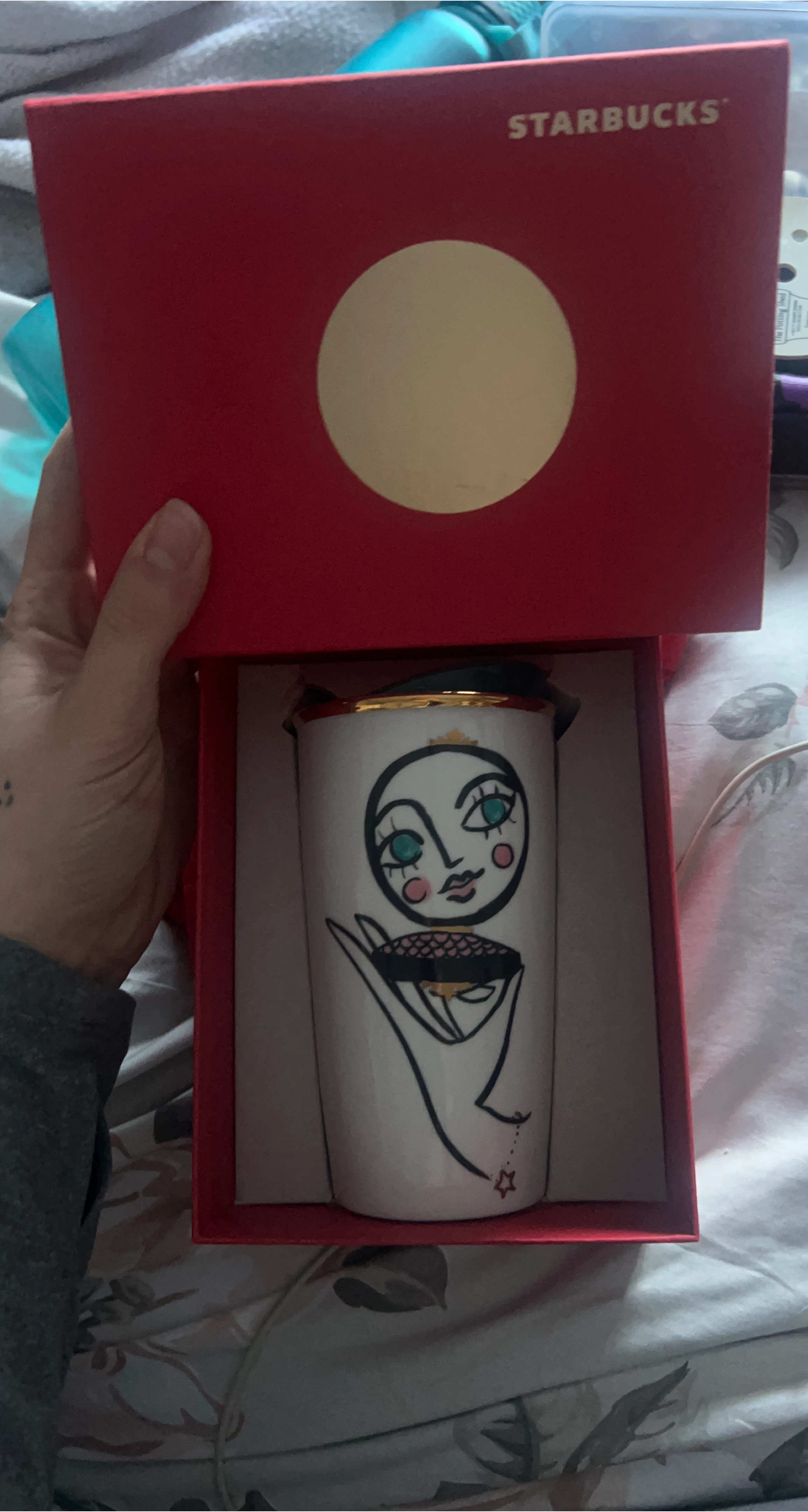 Starbucks Ceramic Travel Mug - New in Box! thumbnail