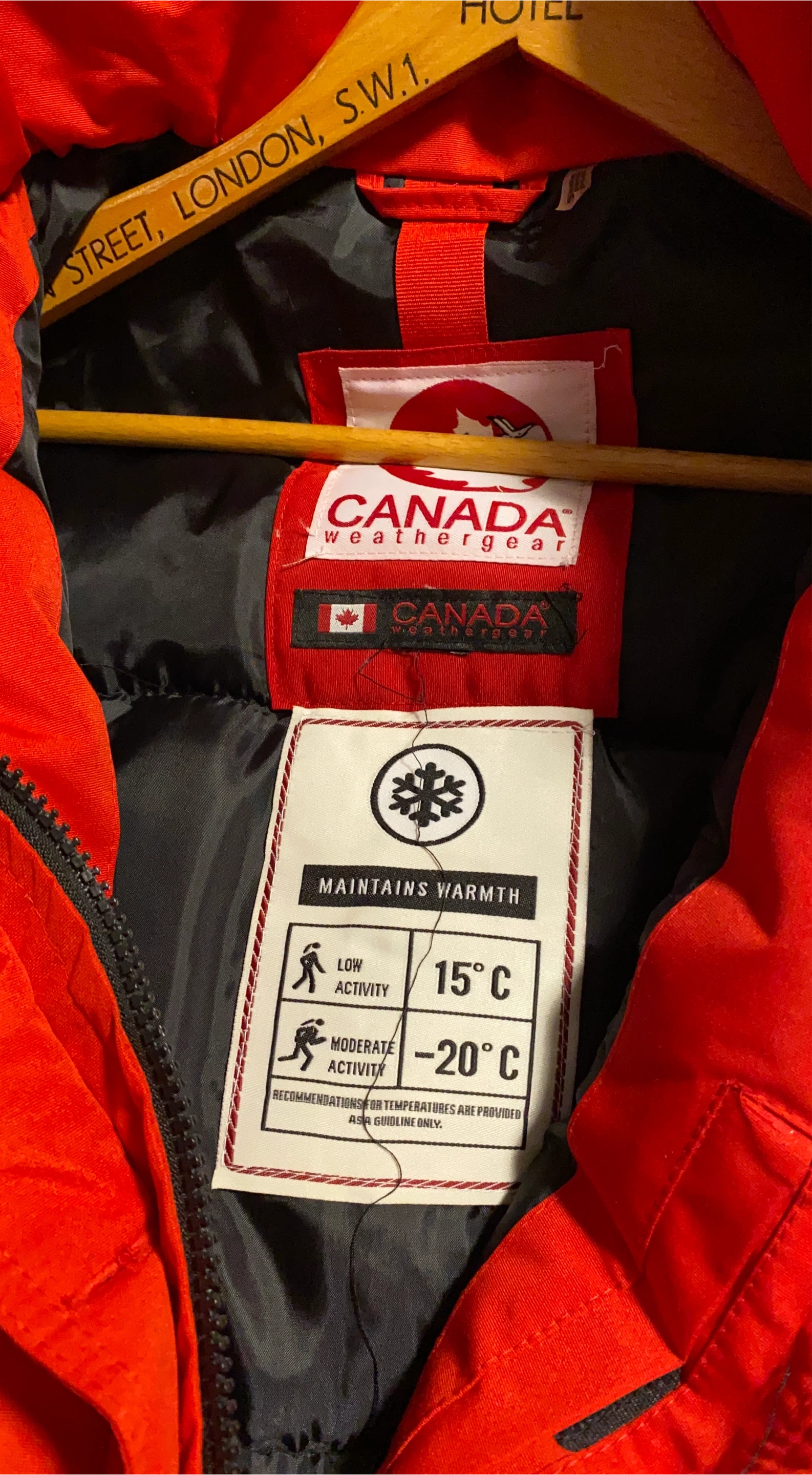 Canada Weather Gear Red Winter Parka
