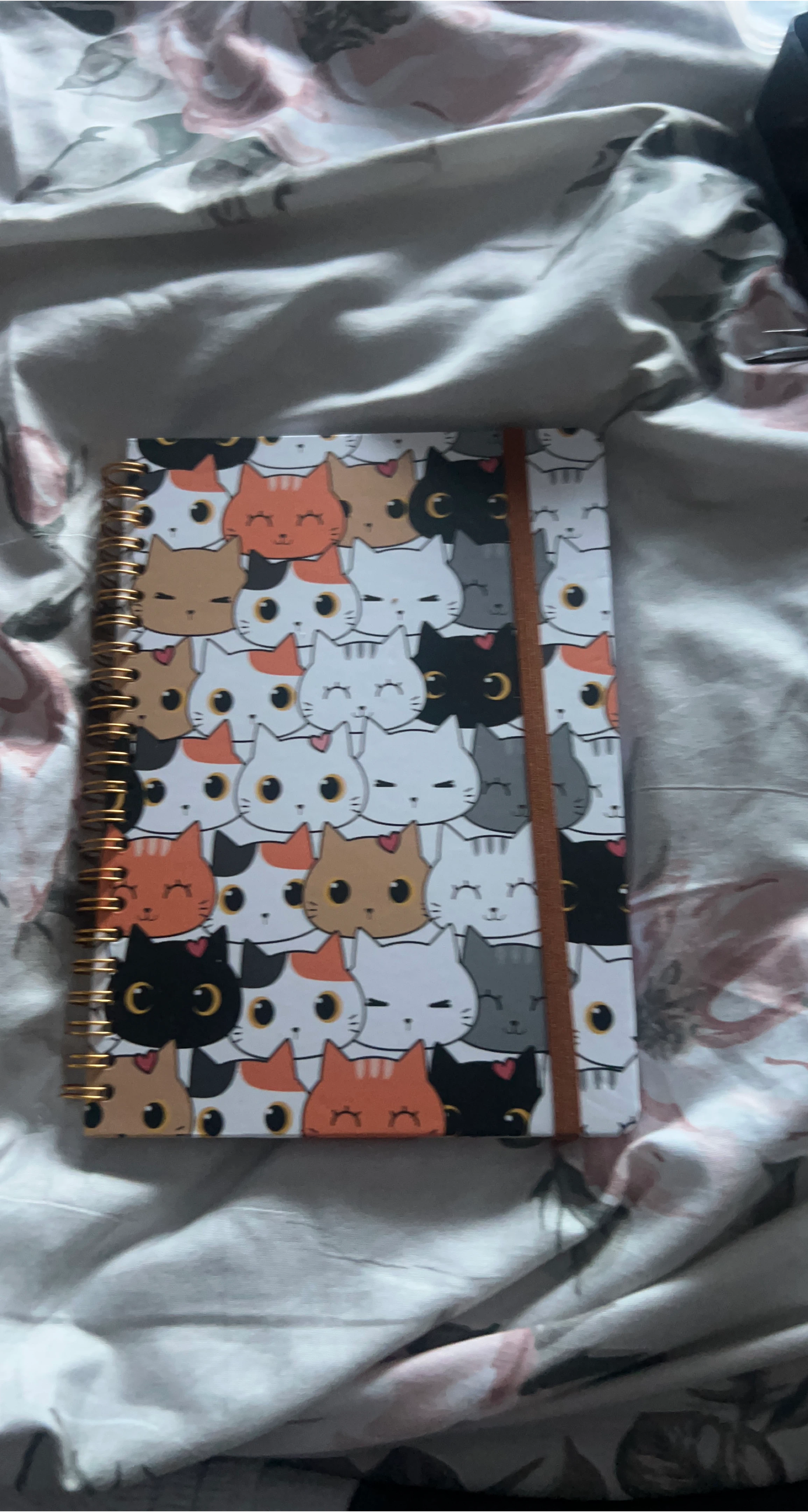 Cute Cat Print Spiral Notebook thumbnail