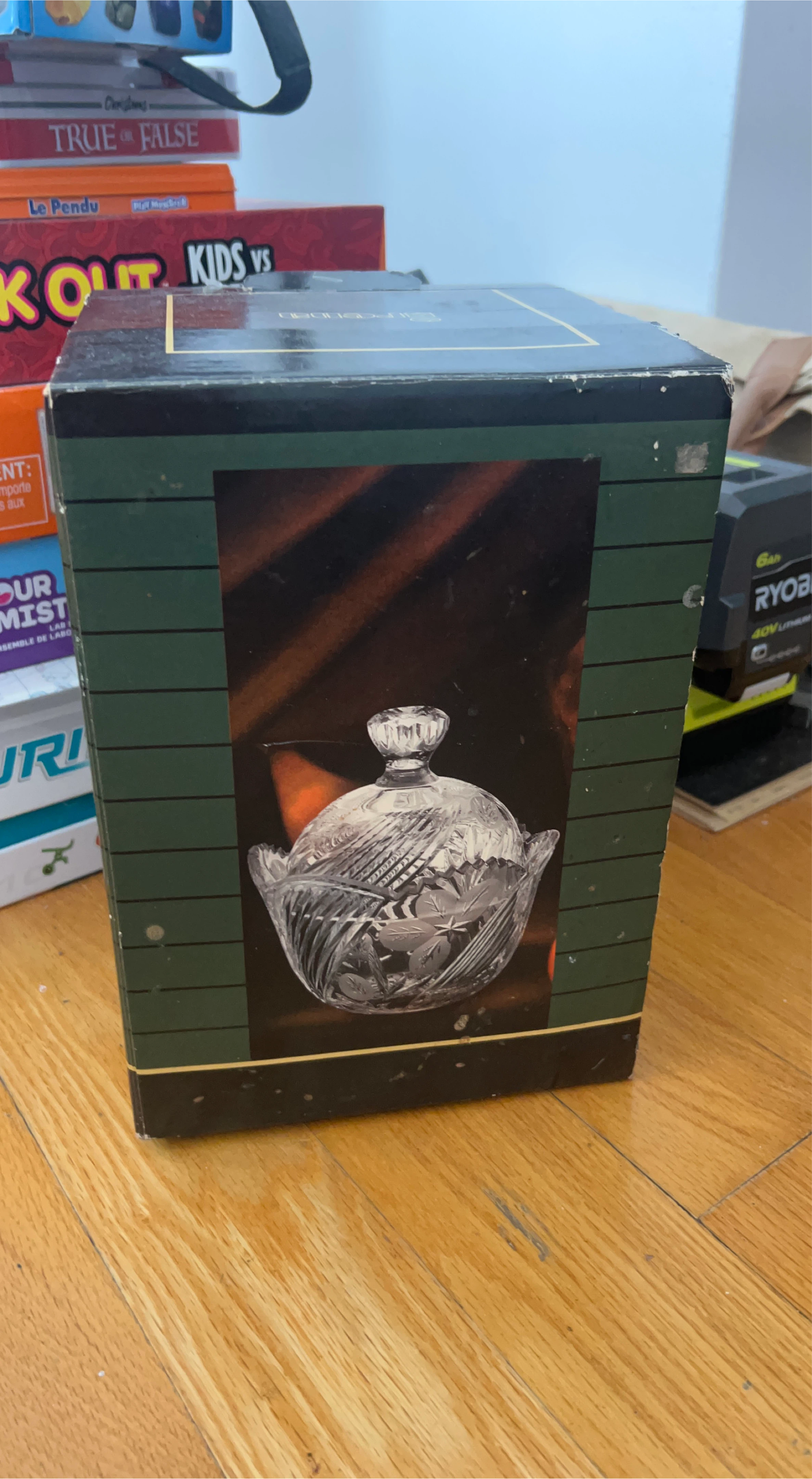 Birchcreek Crystal Covered Candy Dish