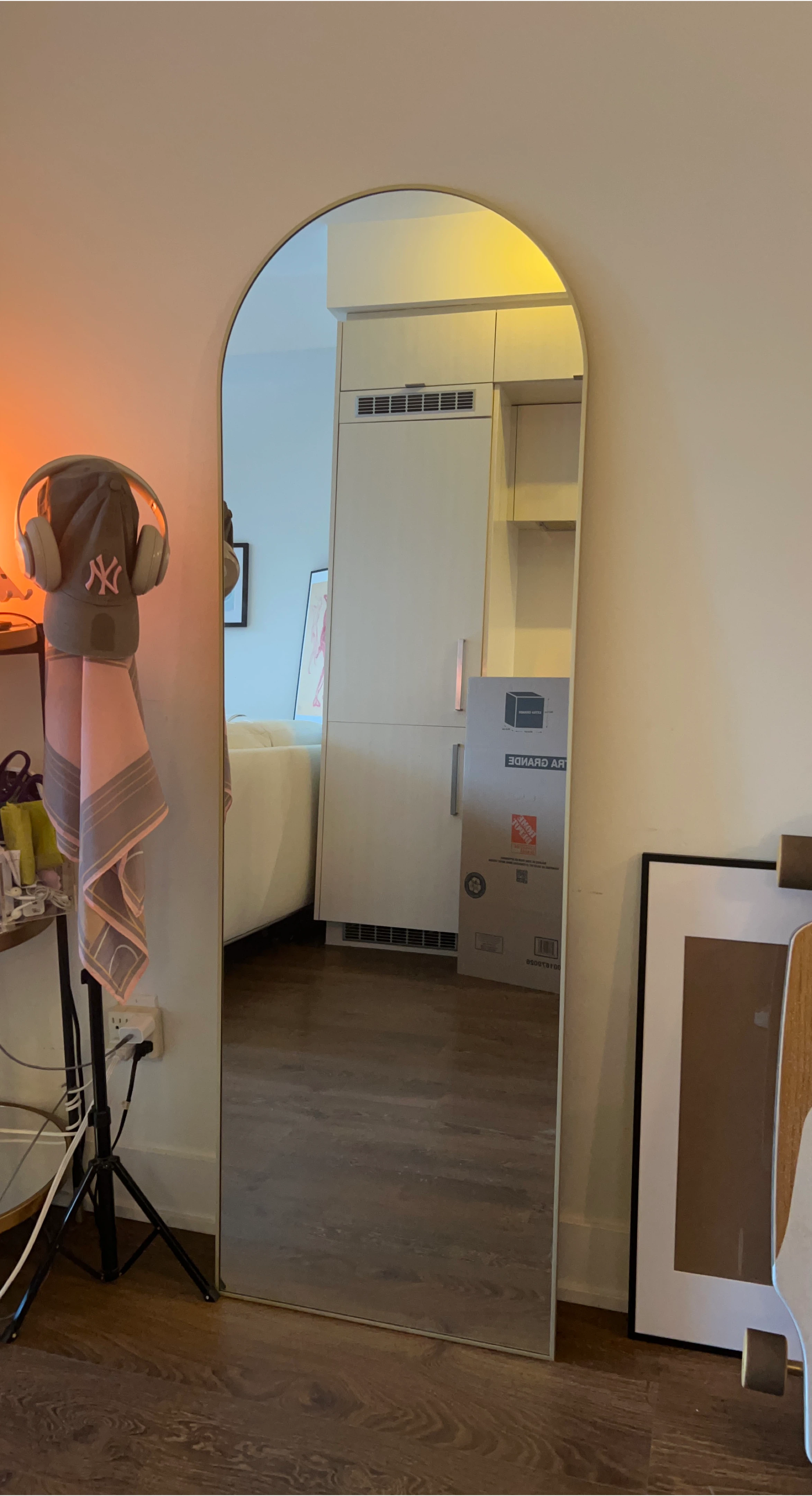 Arched Full Length Floor Mirror