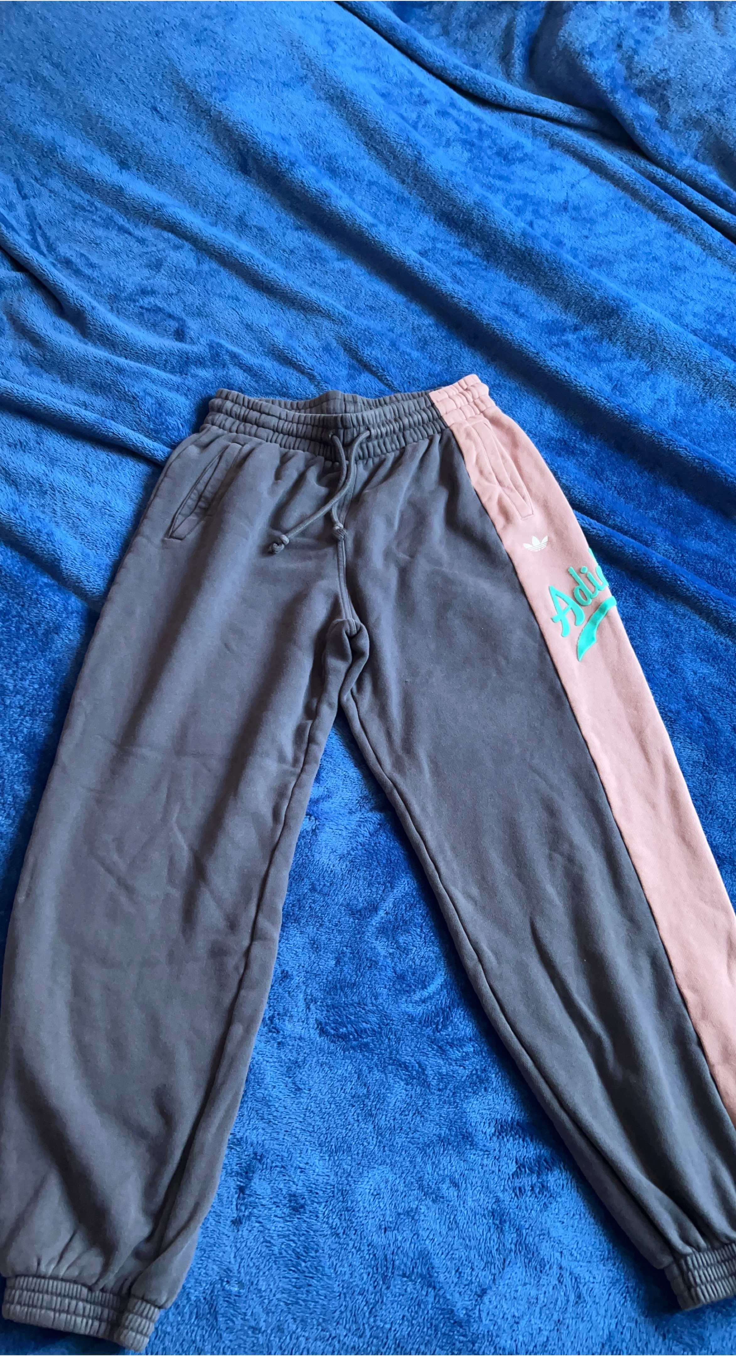Adidas Colour Block Joggers - Size M