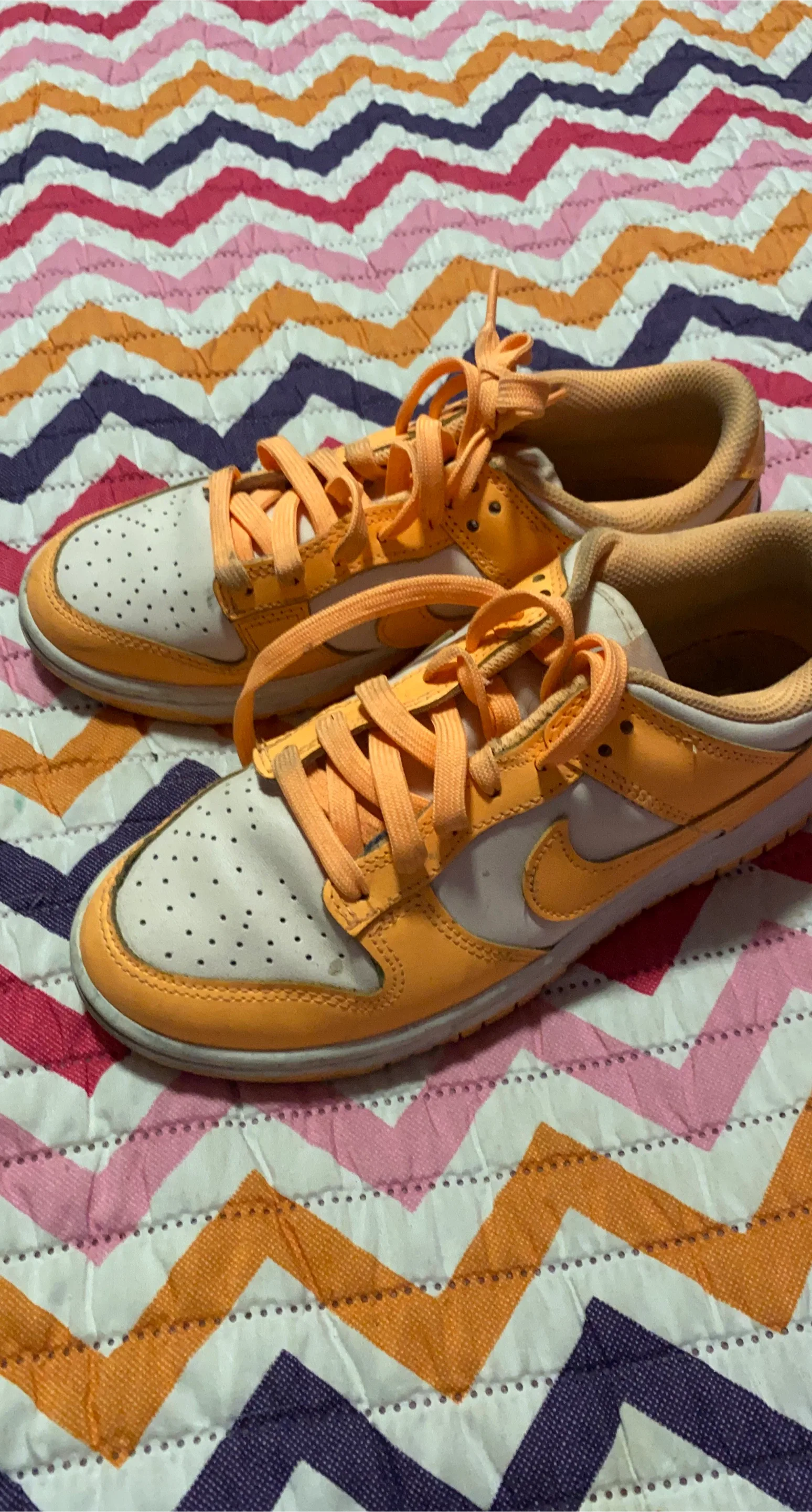 Nike Dunk Low Orange/White Sneakers