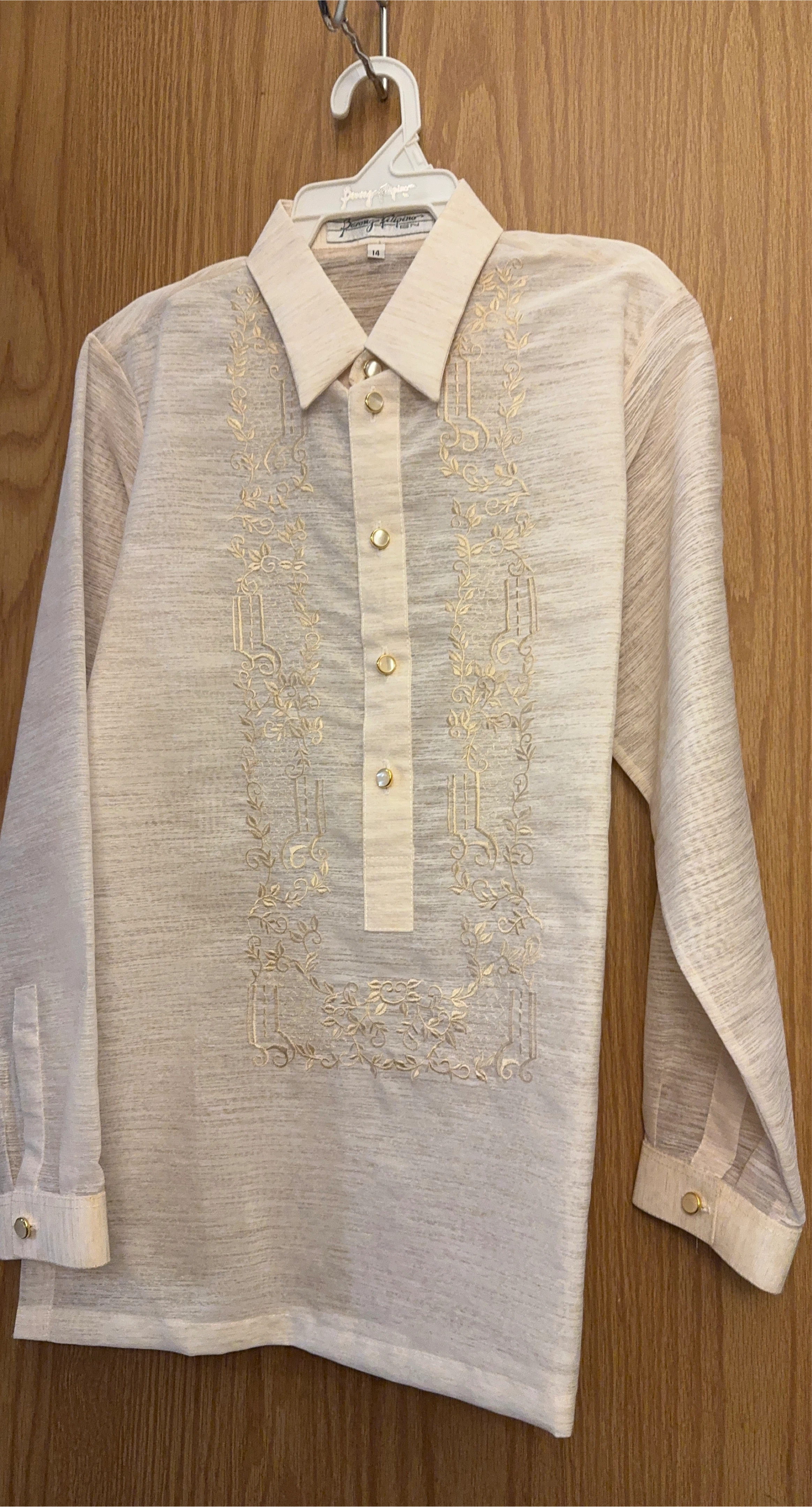 Barong Tagalog Formal Shirt - Size 14
