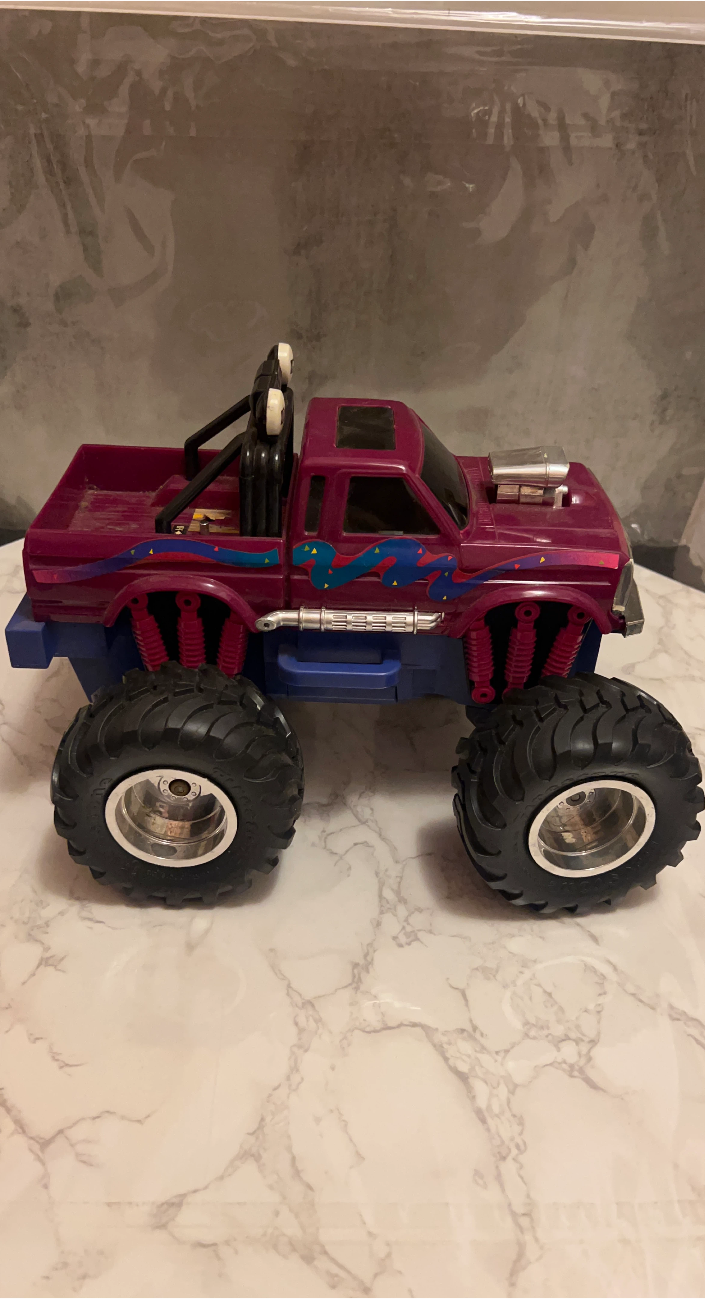 Vintage Purple Monster Truck Toy thumbnail