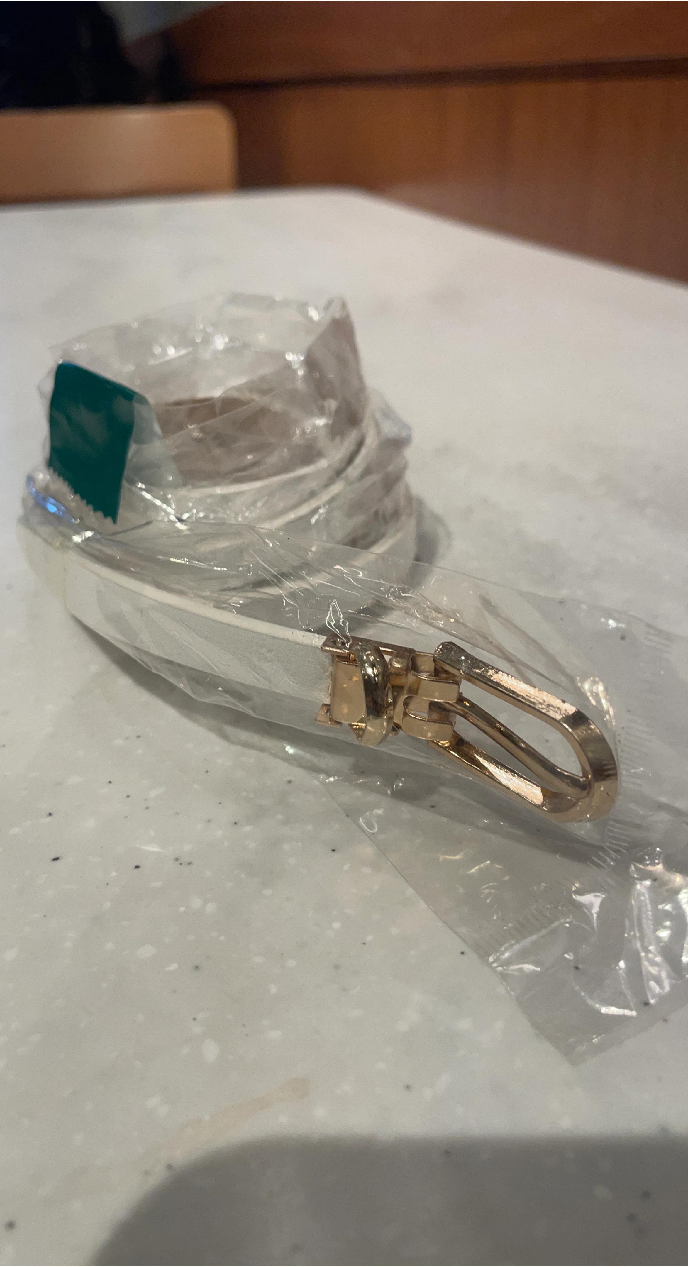 White Belt with Gold Buckle thumbnail