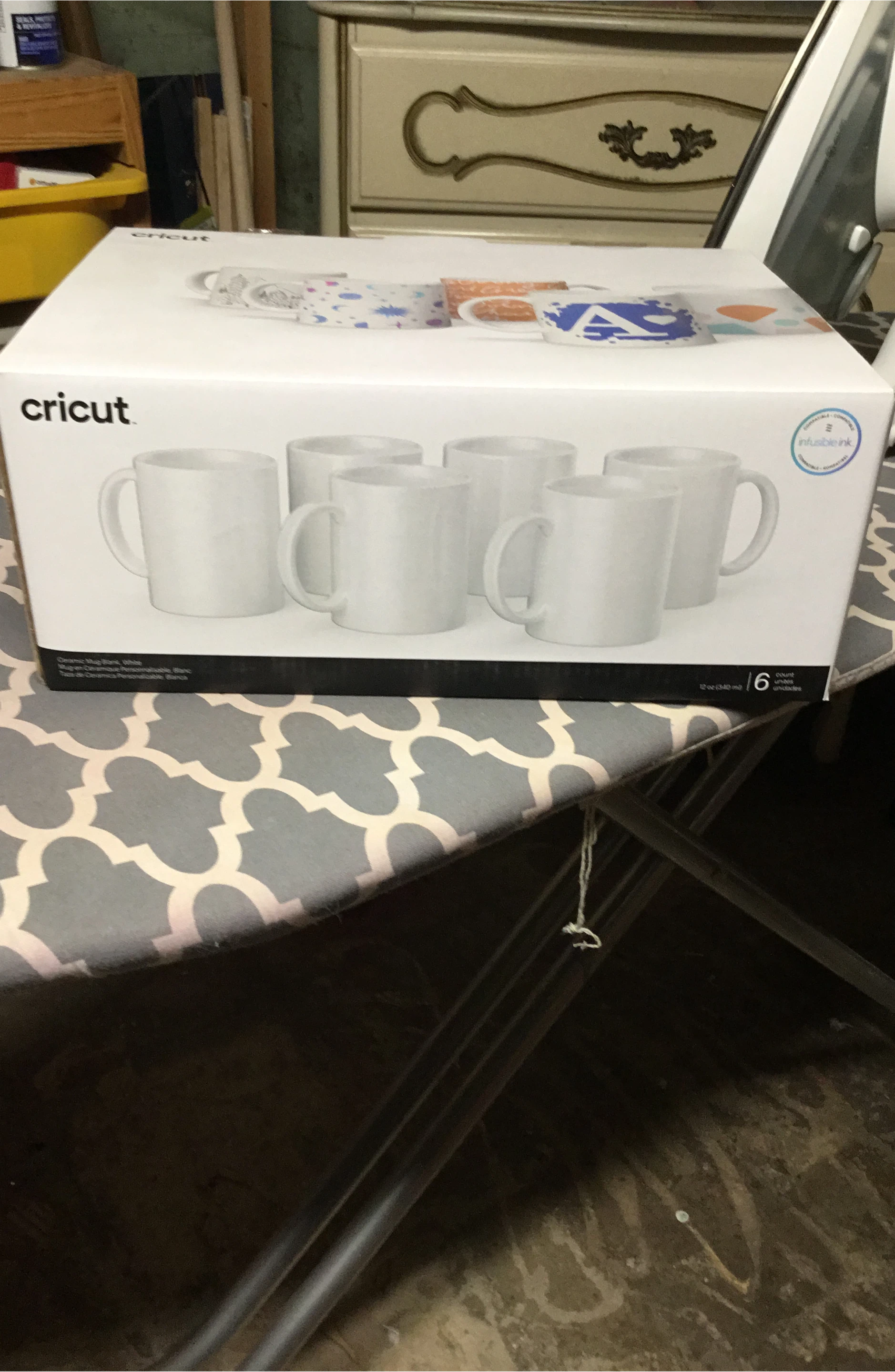 Cricut Ceramic Mug Blanks, White, 6-Count