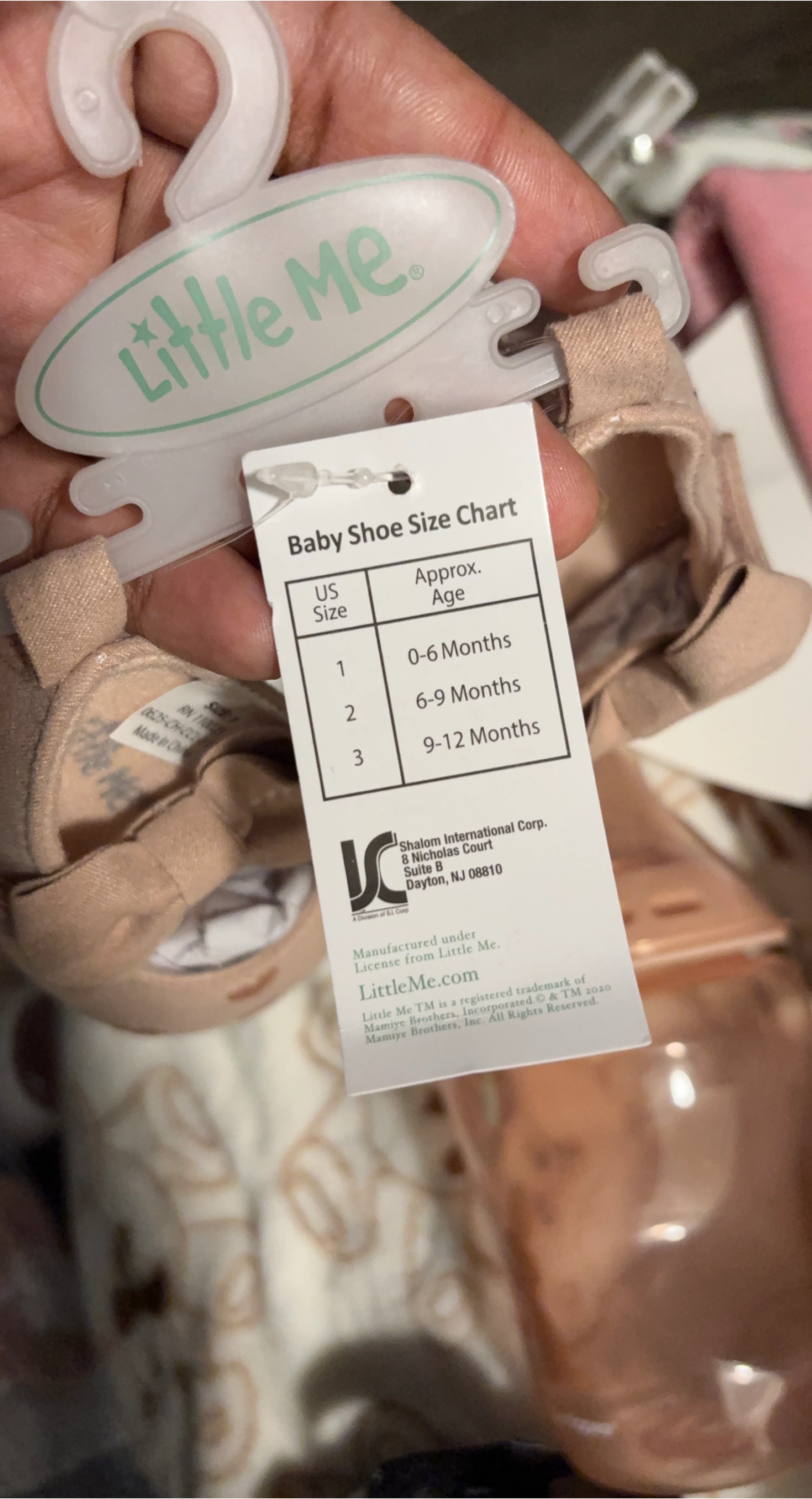 Little Me Baby Shoes, Size 1 (0-6 Months) thumbnail