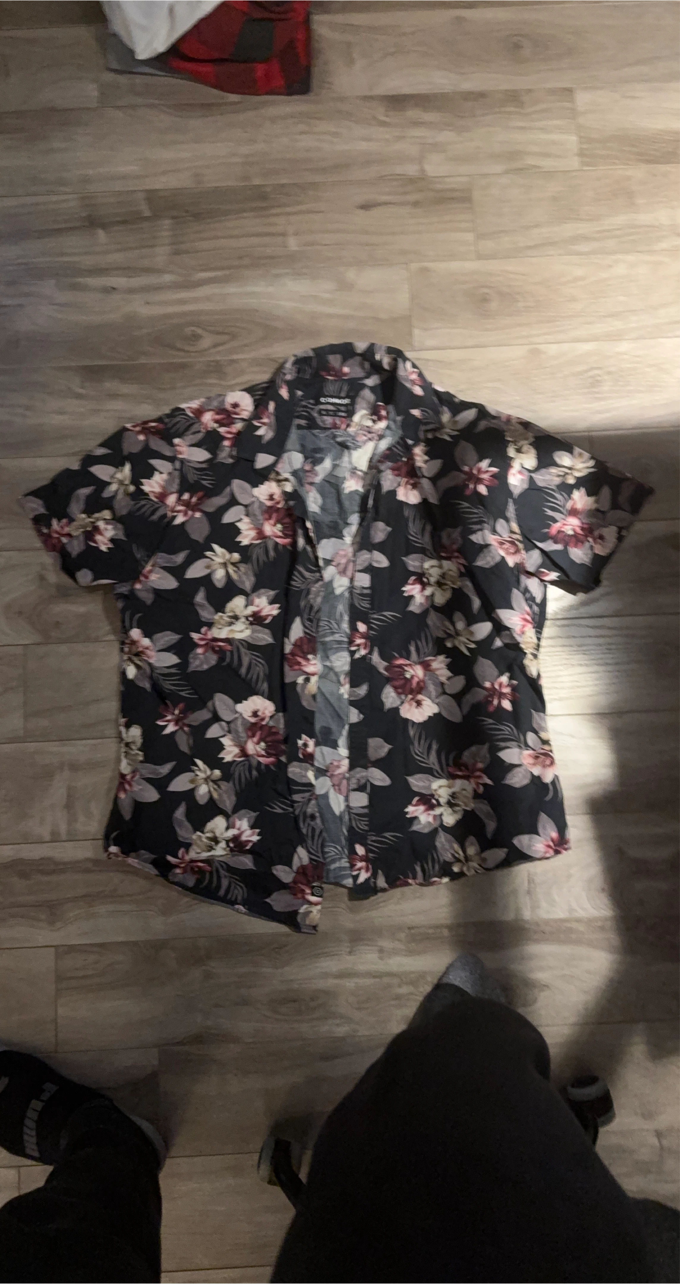 Floral Button-Up Shirt - Mens (size XL but more like med) thumbnail
