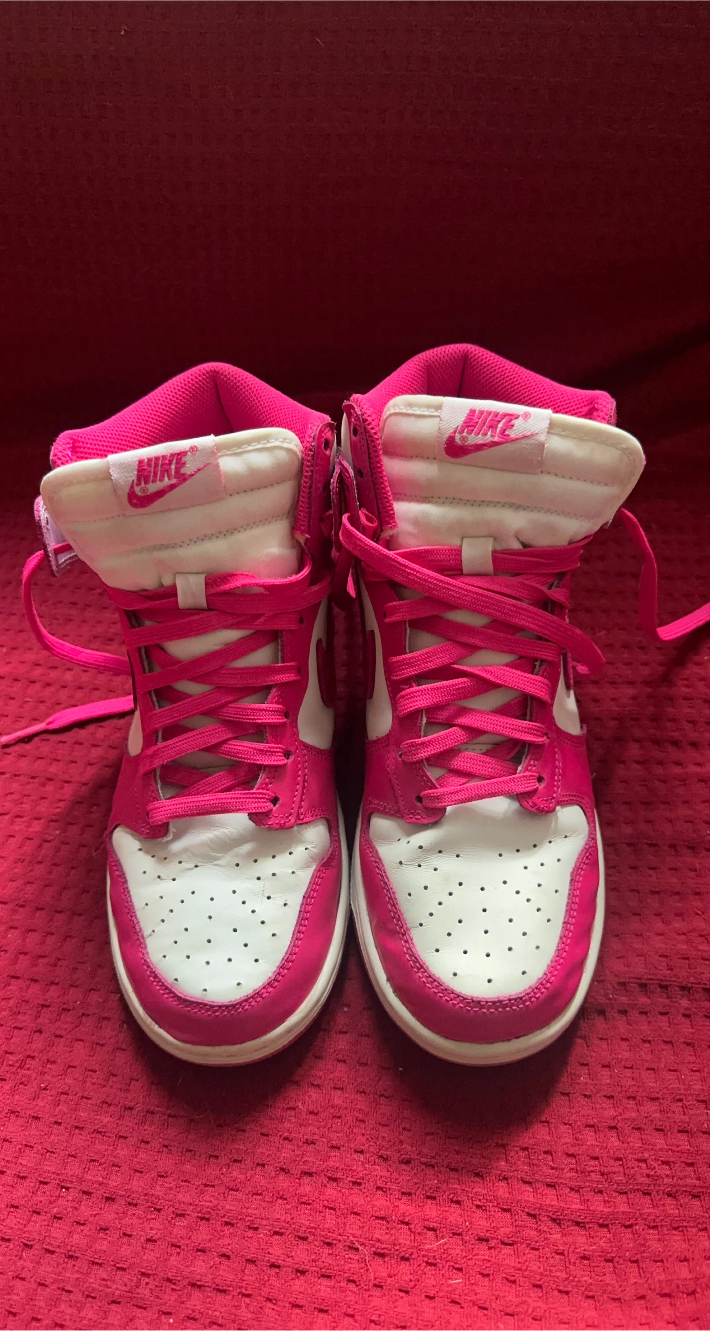 Nike Dunk High Pink/White Sneakers image indicator(2)