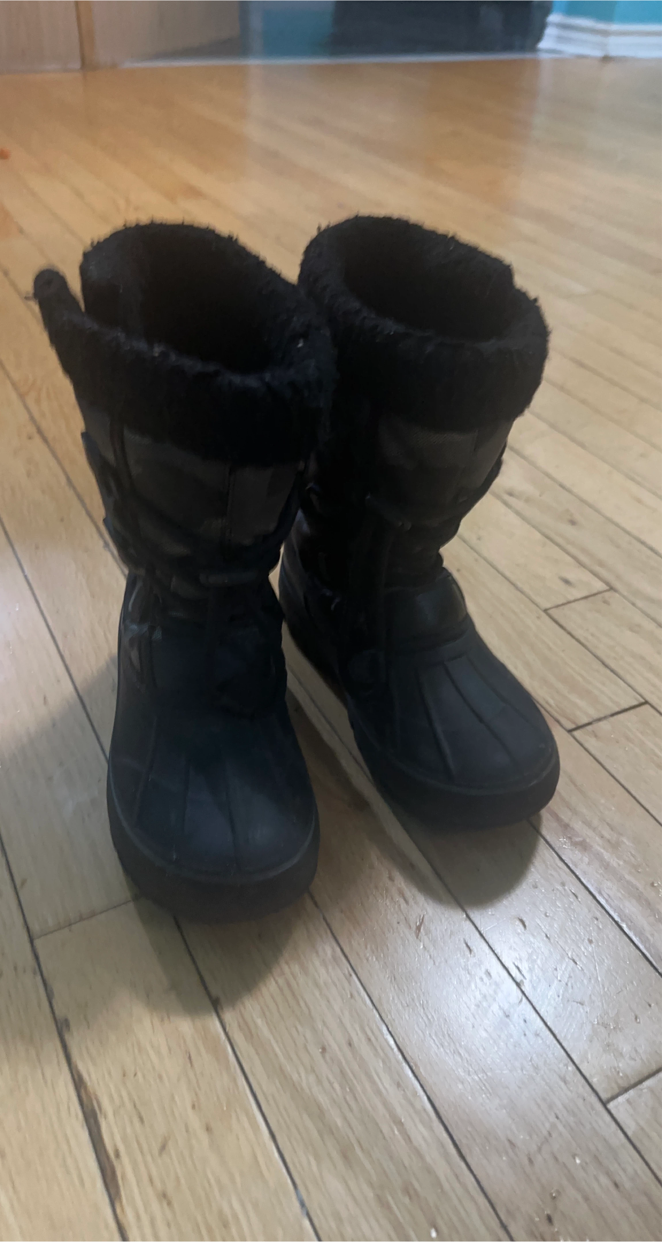 Black Kids Winter Boots