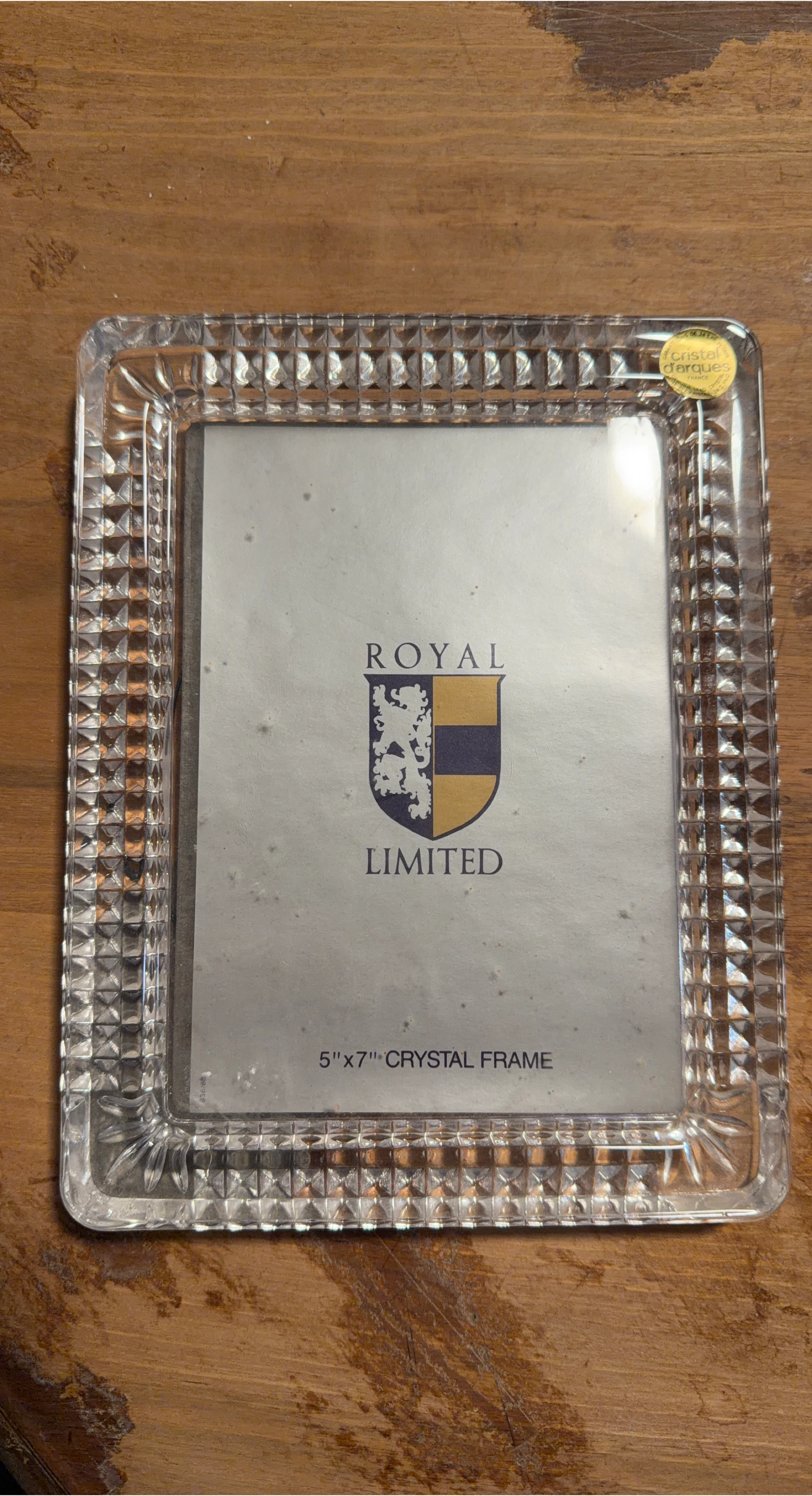 Cristal d'Arques Royal Limited 5"x7" Crystal Frame thumbnail