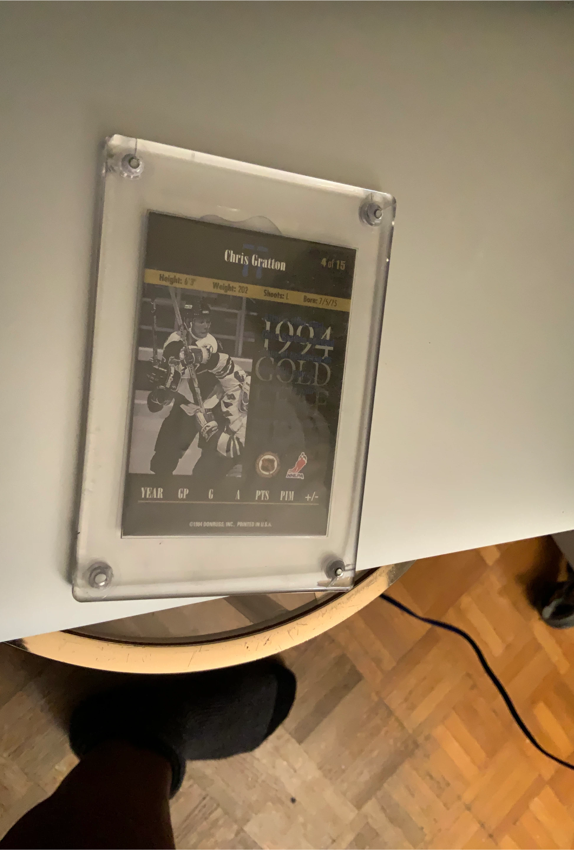 Chris Gratton 1994 Donruss Gold Hockey Card image indicator(1)