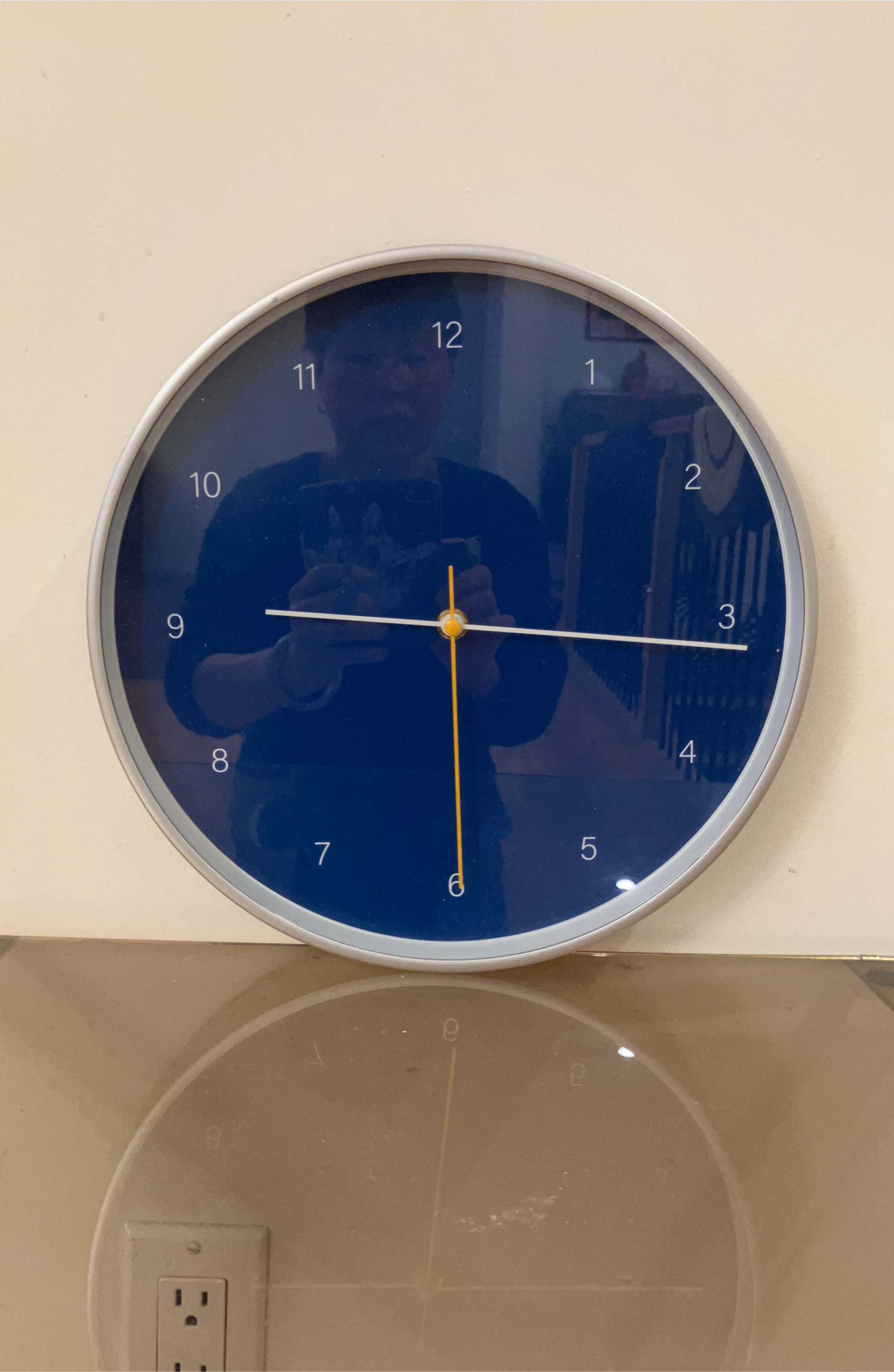 Wall Clock - Blue Face