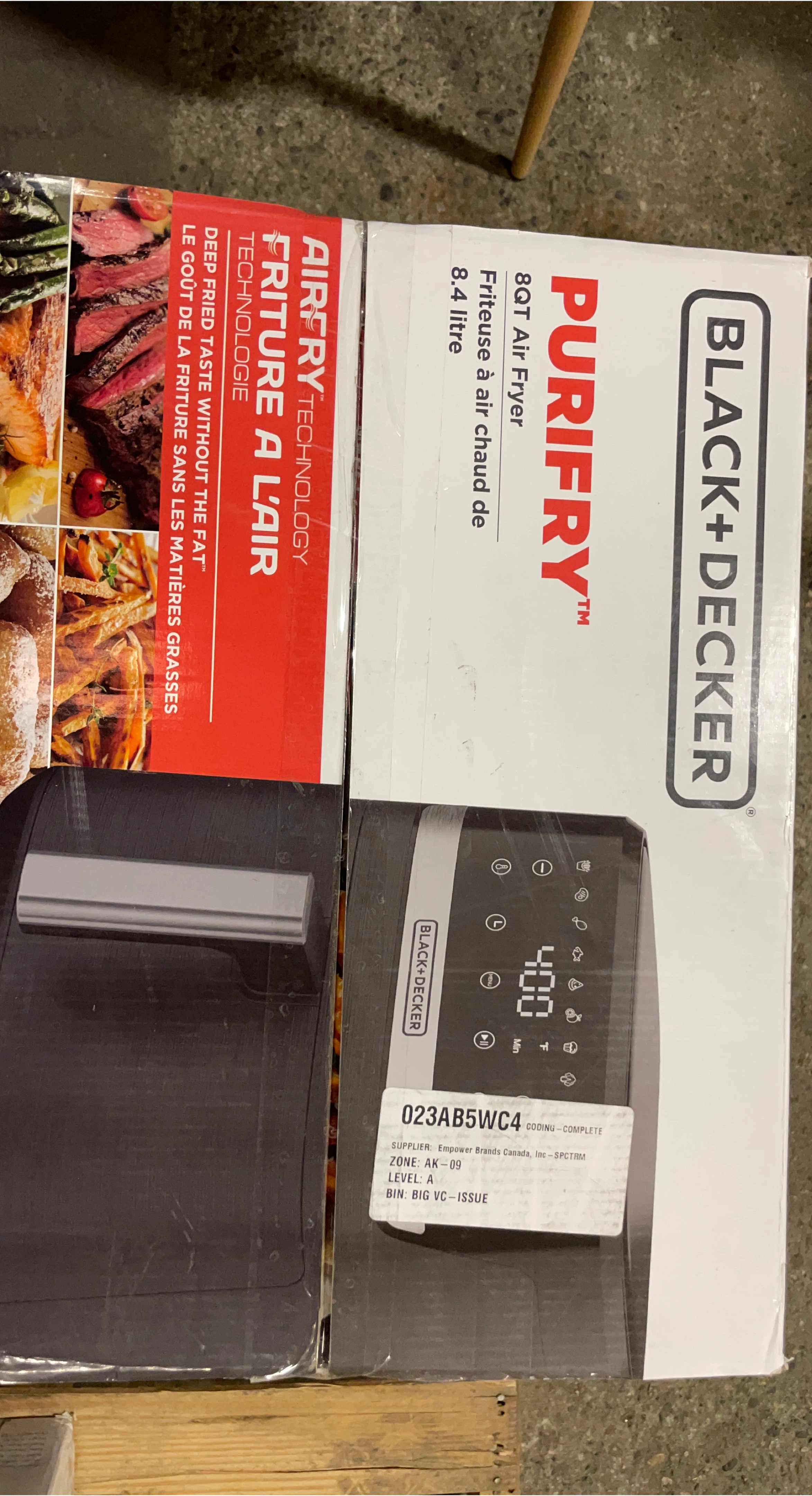 Black+Decker Purifry 8QT Air Fryer - New in Box! image indicator(1)