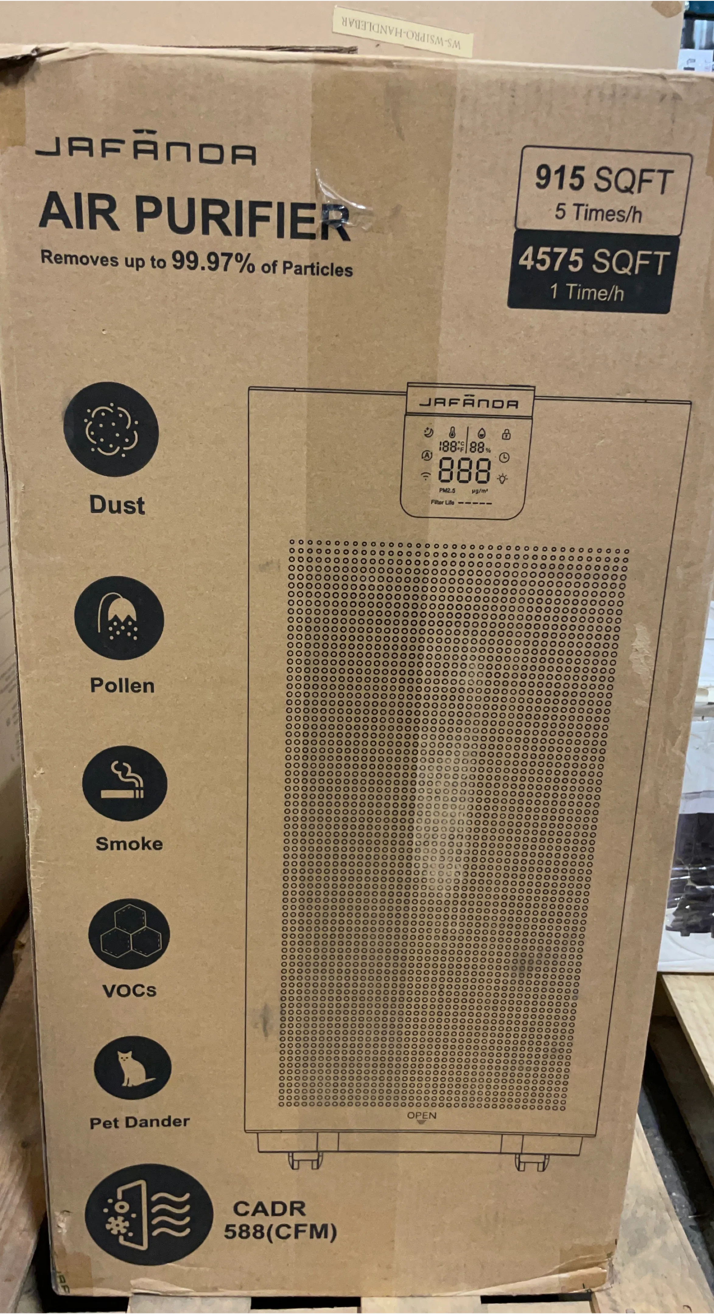 Jafanda Air Purifier - Removes 99.97% Particles