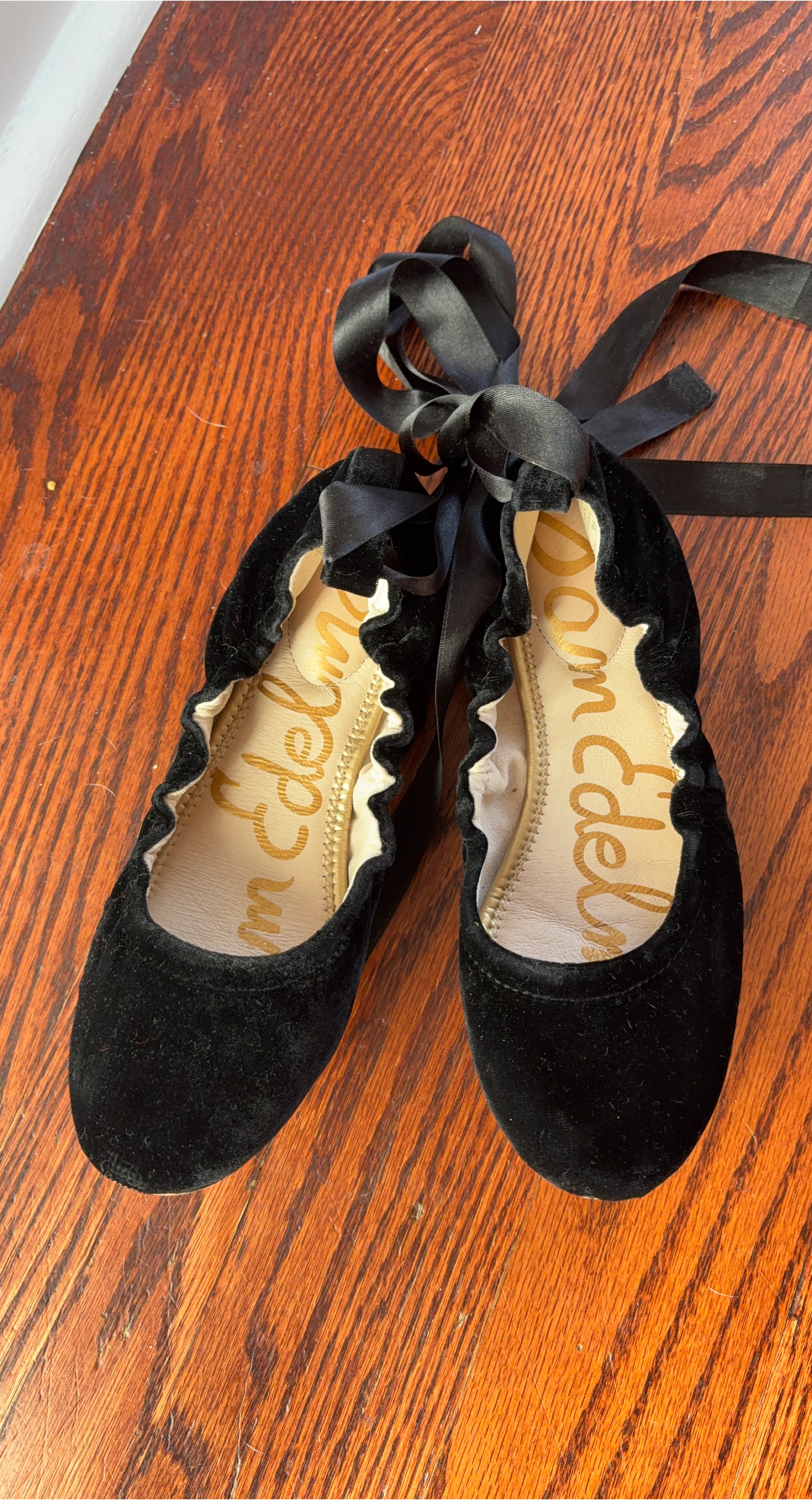 Sam Edelman Black Velvet Ballet Flats - Size 7 - photo 2