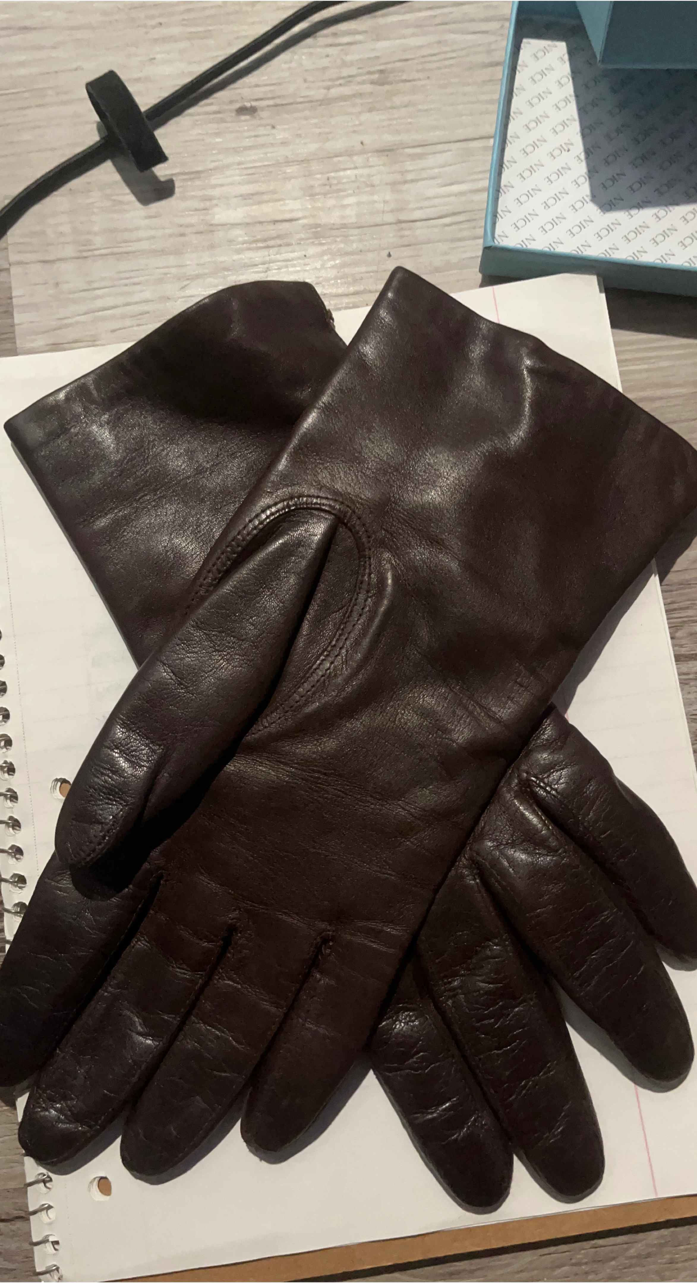 Brown Leather Gloves