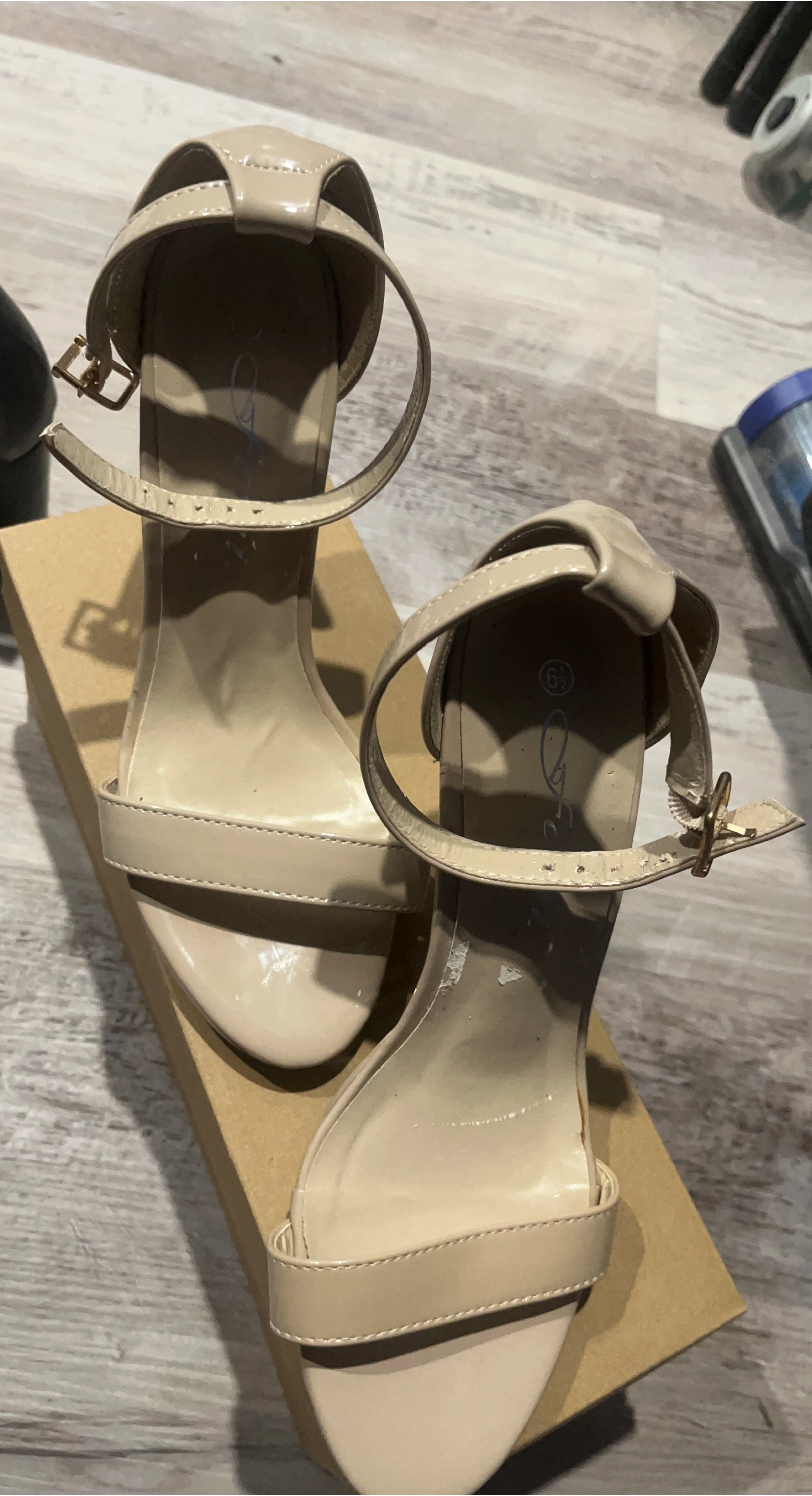 Beige Heels - Size 6.5