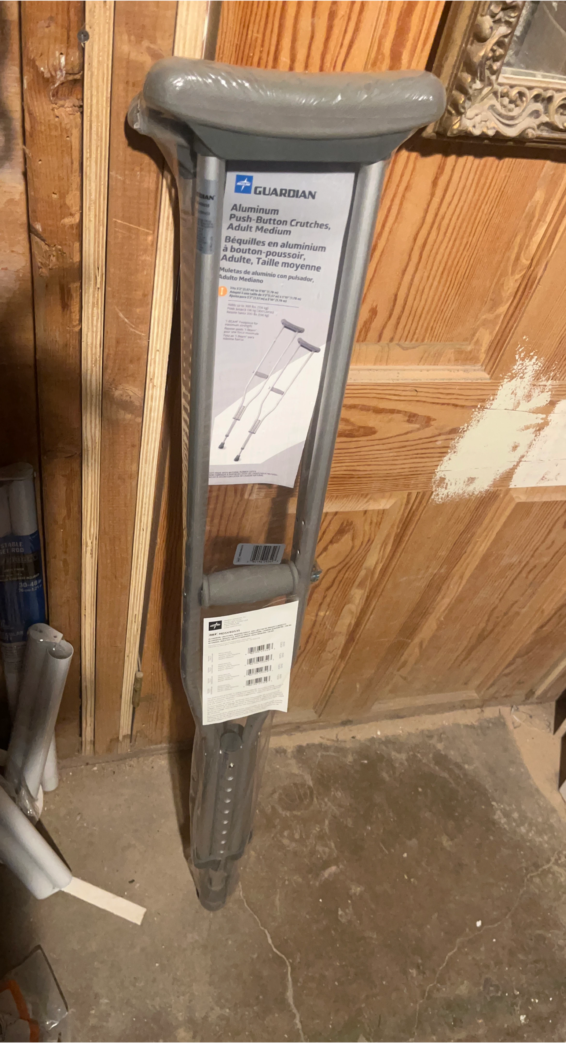 Guardian Aluminum Adult Medium Crutches - New