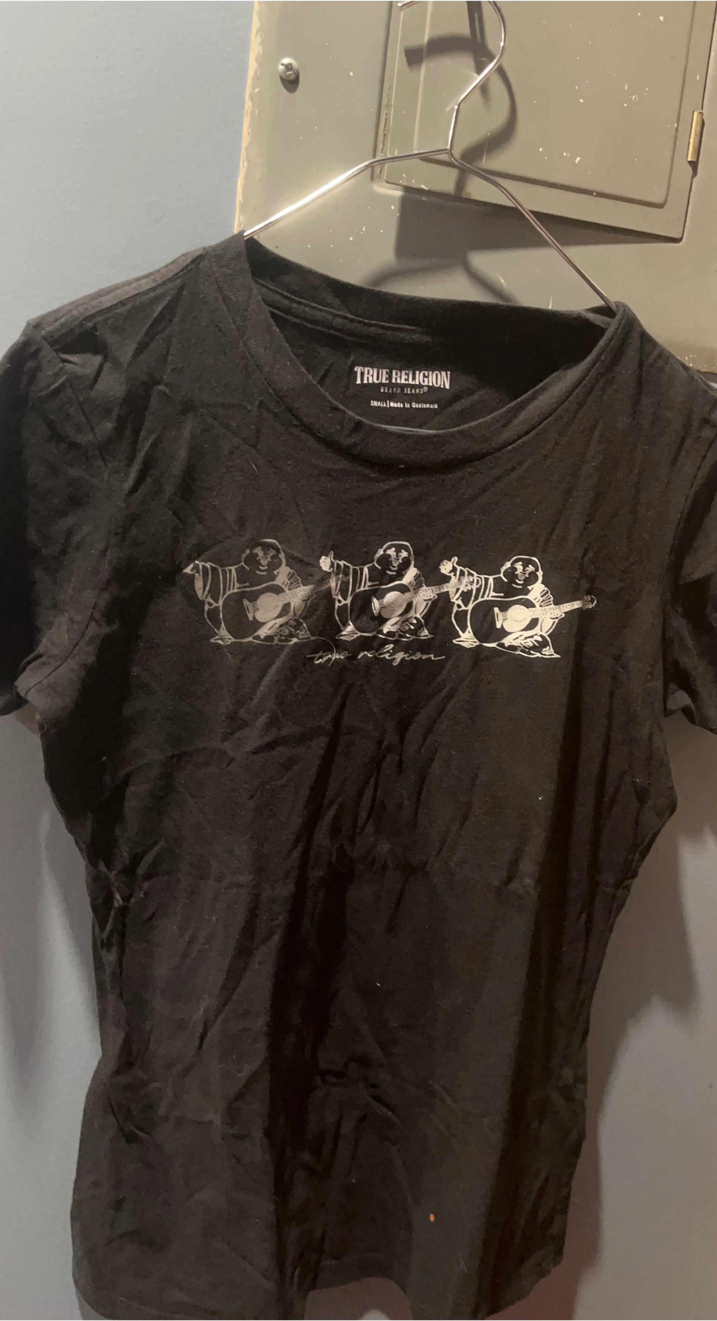 True Religion Black T-Shirt Size Small