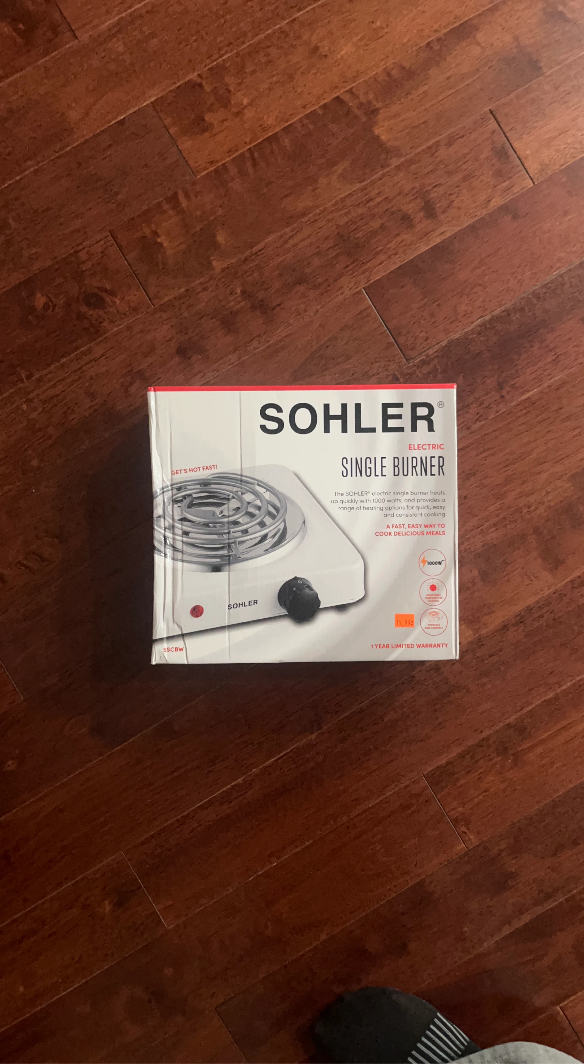 Sohler Electric Single Burner - New in Box
