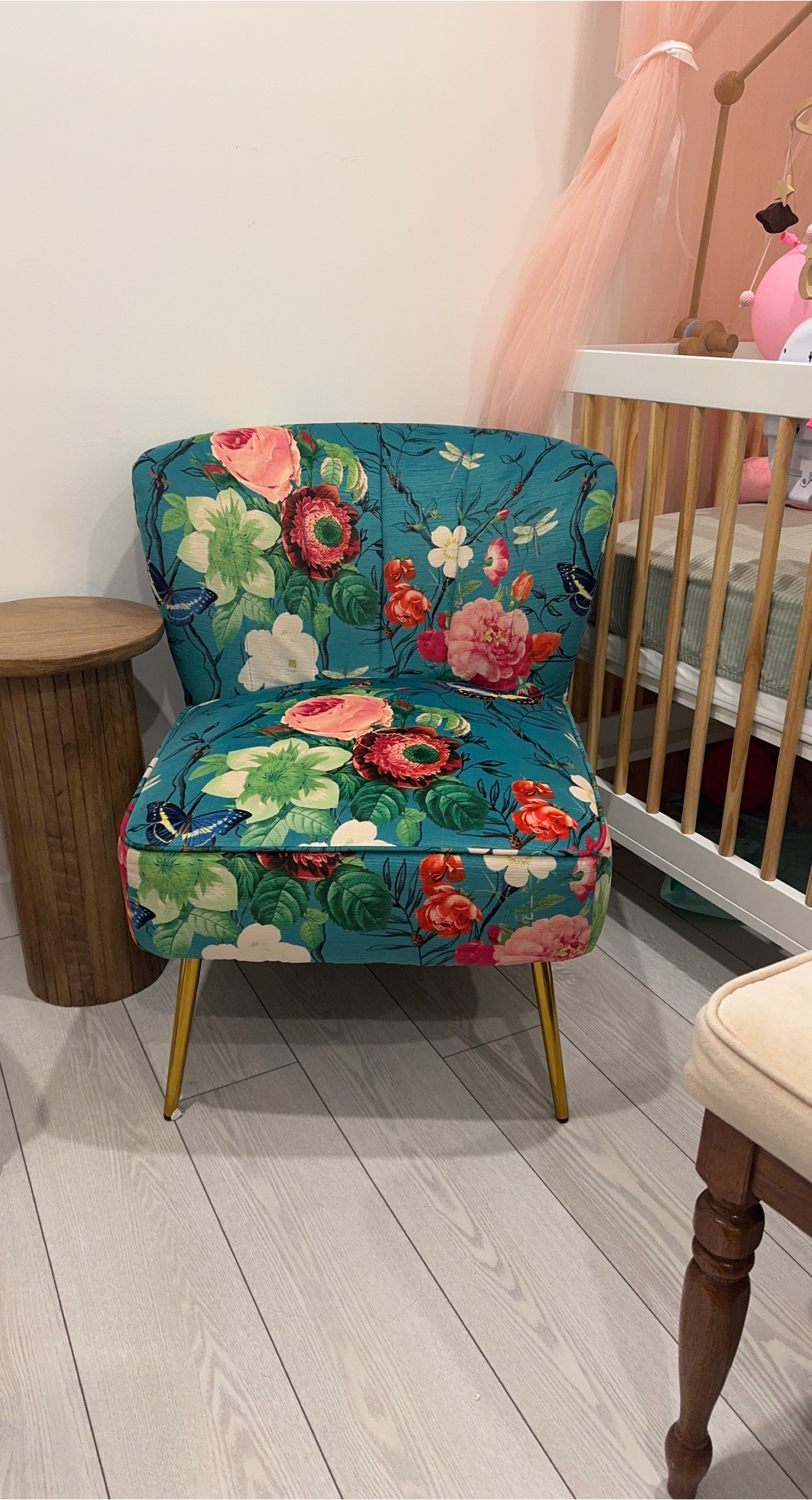 Floral Accent Chair - Cute for Nursery!