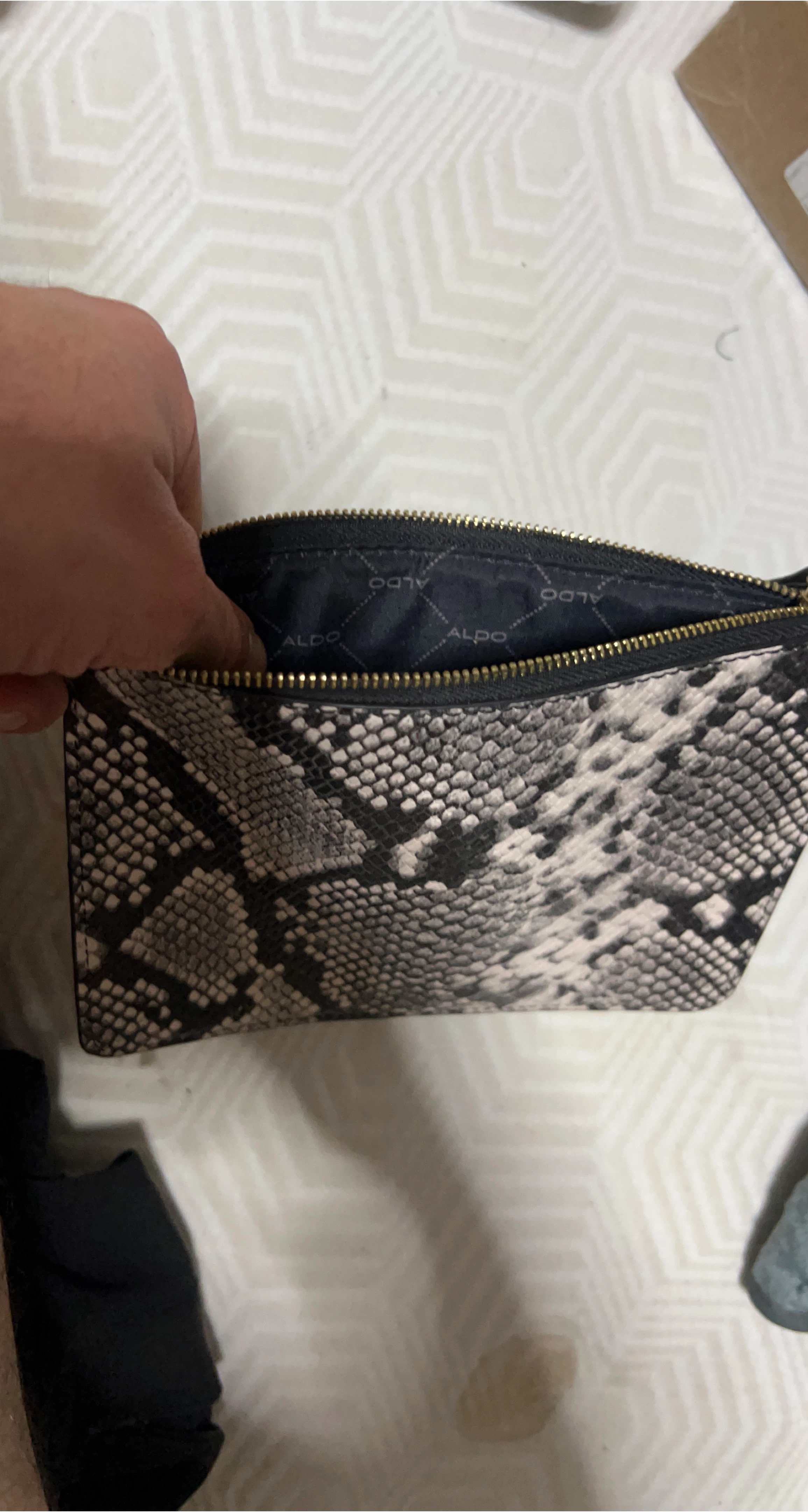 Aldo Snakeskin Pouch