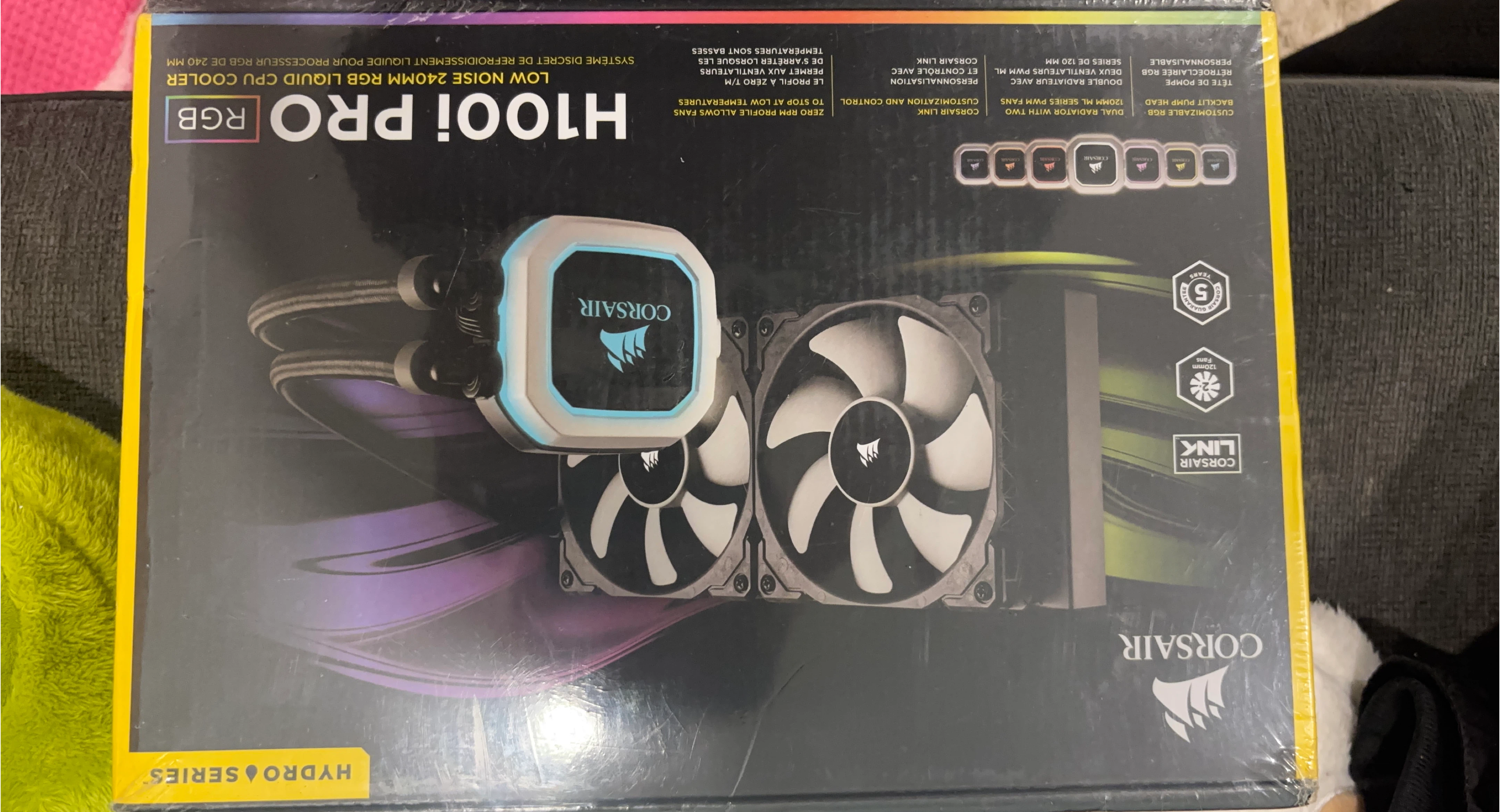 Corsair H100i PRO RGB Liquid CPU Cooler - New in Box! image indicator(2)