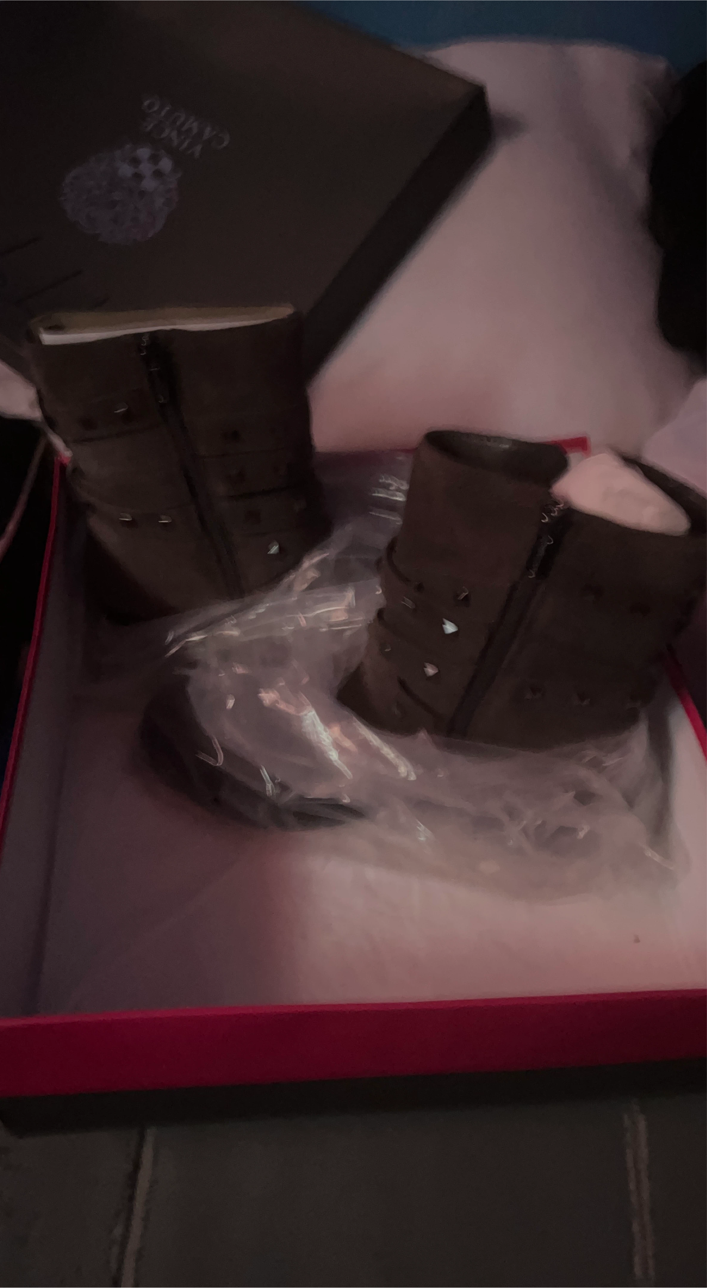 Vince Camuto Brown Ankle Boots thumbnail