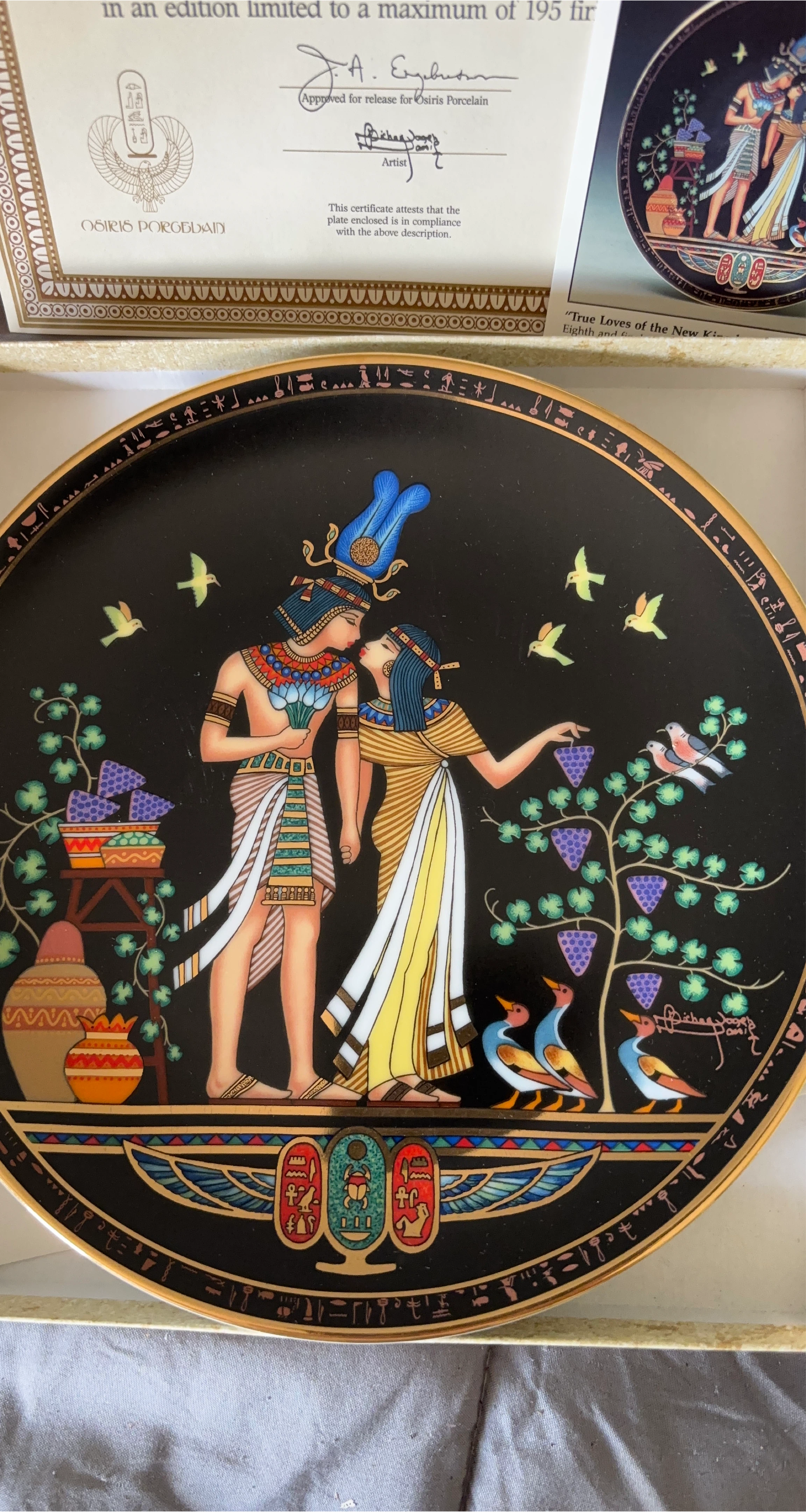 Osiris Porcelain Decorative Plate