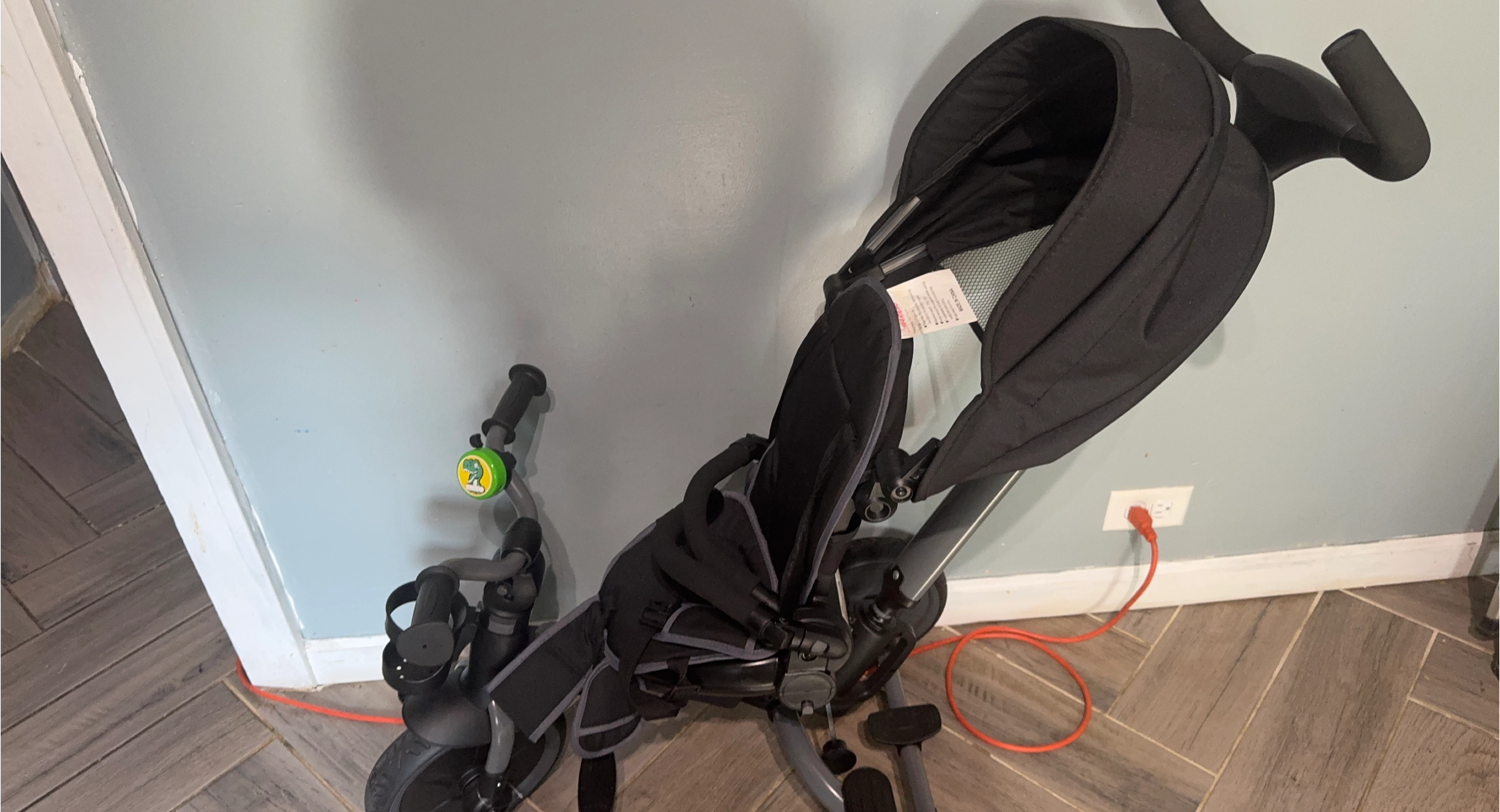 Black Kids Tricycle with Canopy