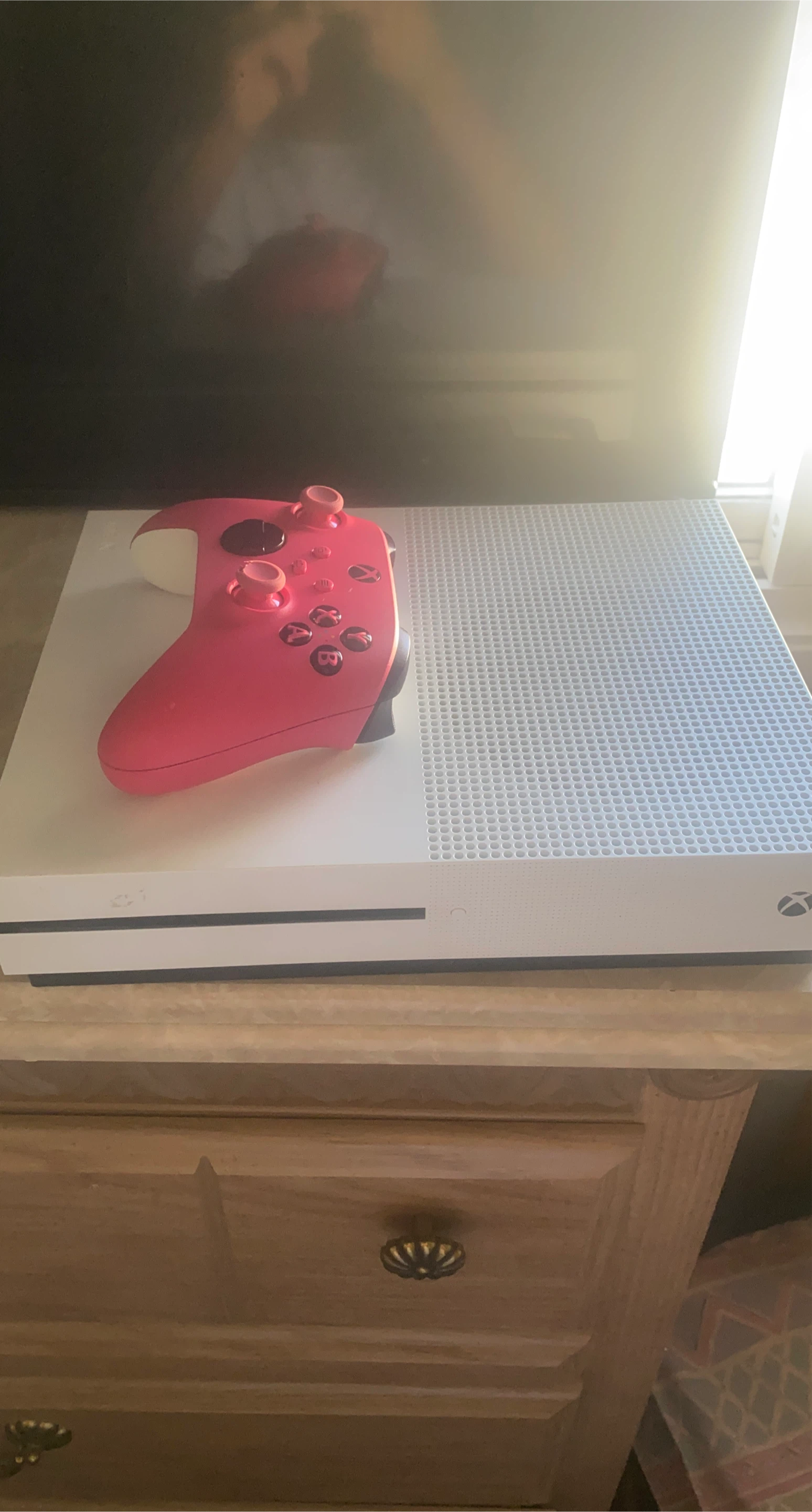 Xbox One S Console with Pink Controller