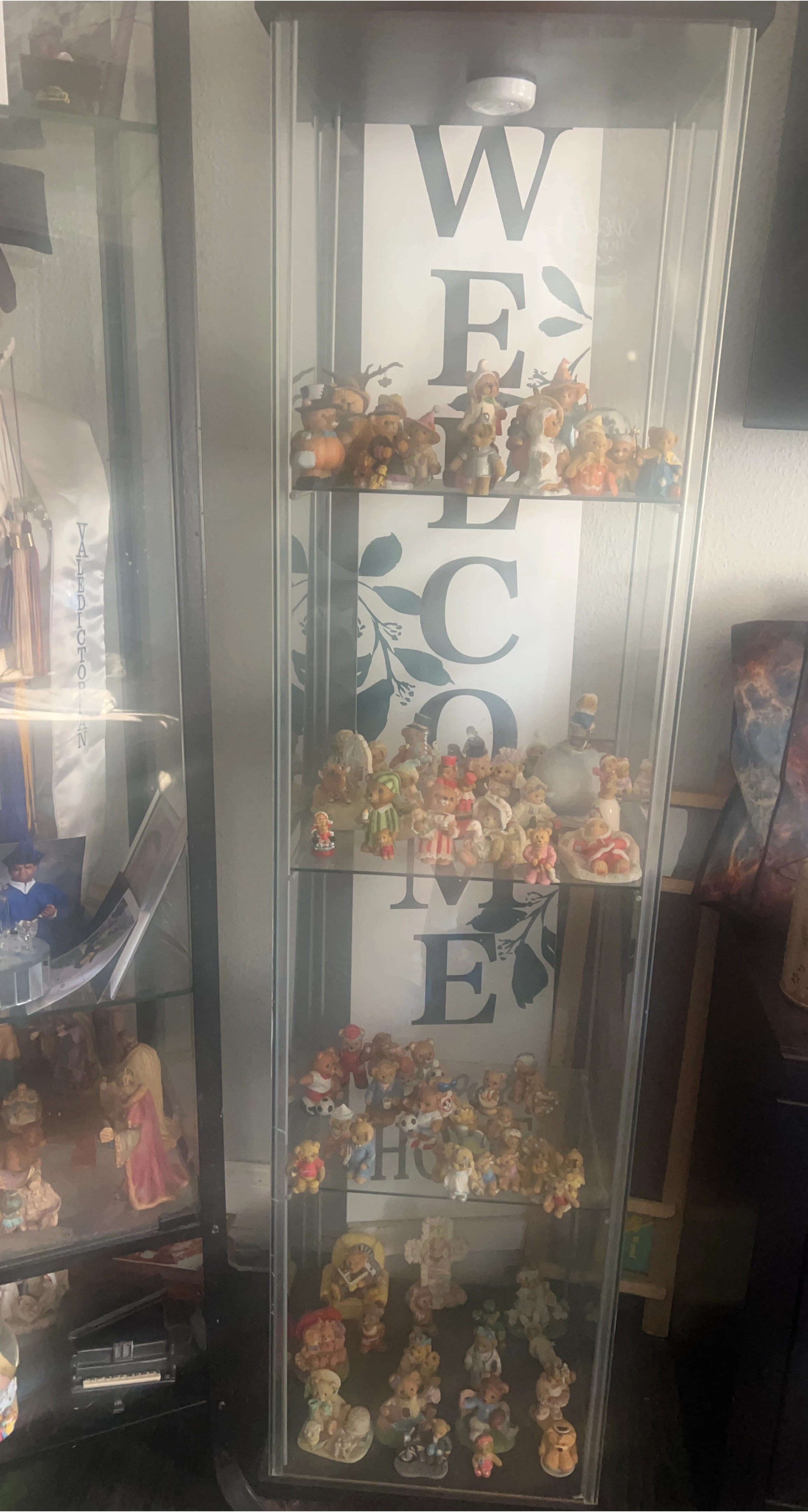 Collectible Figurines on Display Shelf thumbnail