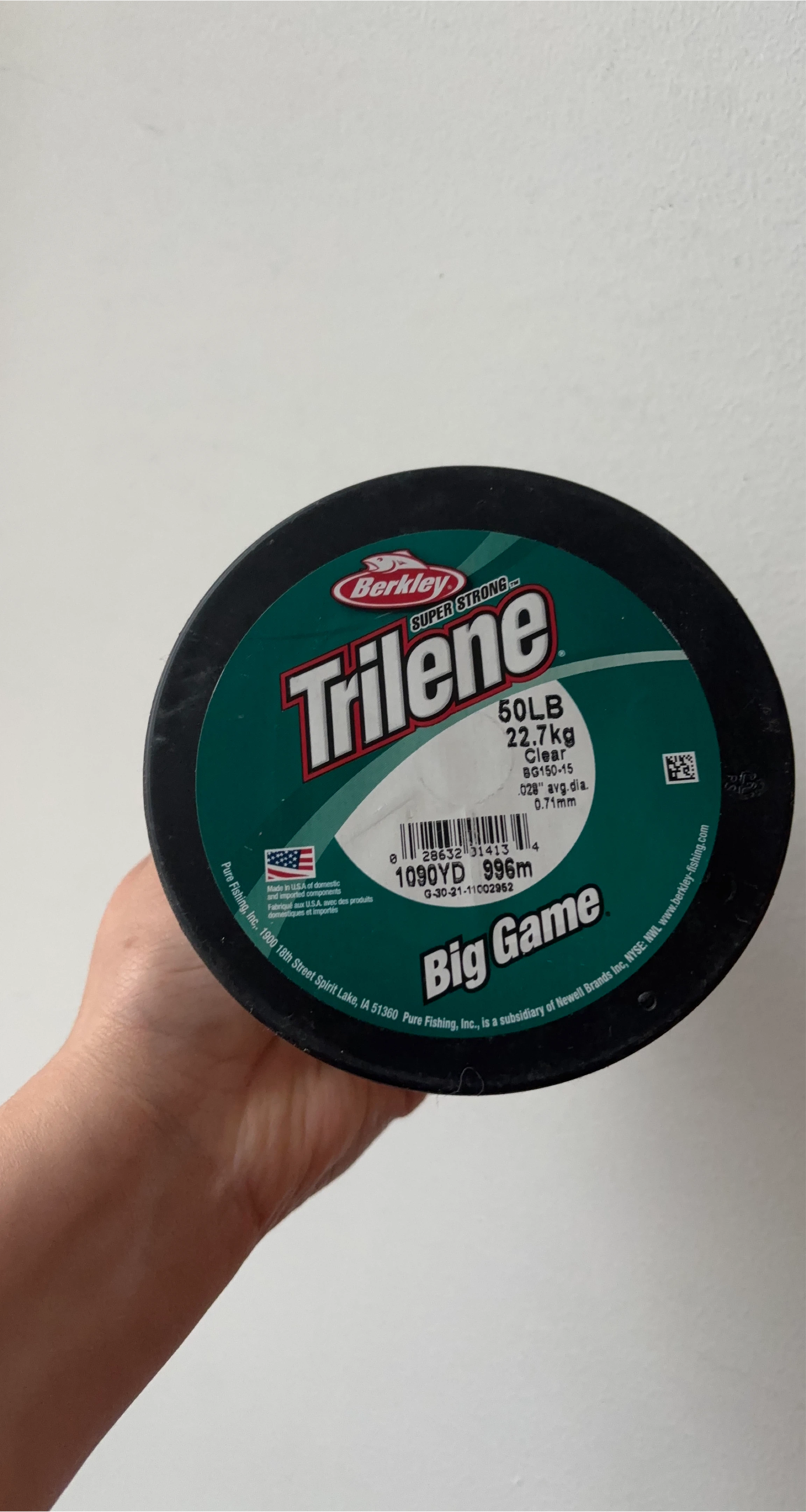 Berkley Trilene Big Game Fishing Line - 50LB, 996m thumbnail