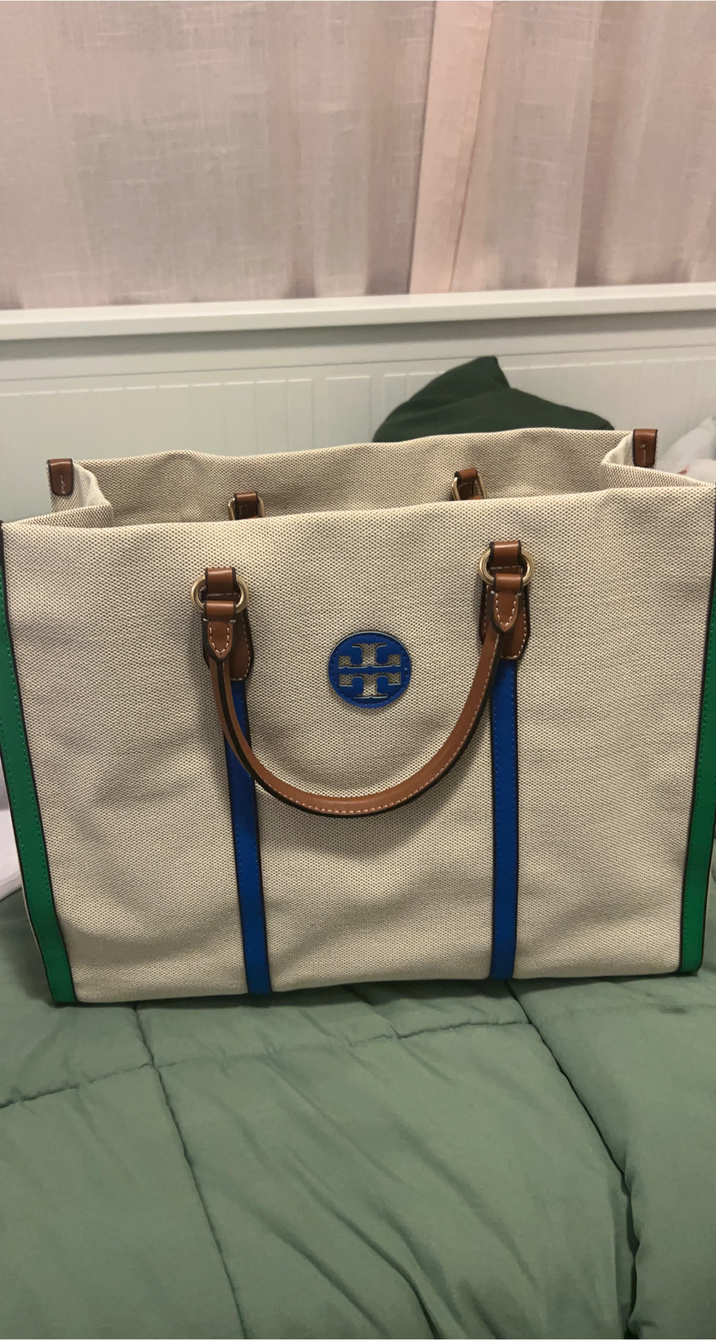 Tory Burch Blake Tote Bag - Canvas with Leather Accents image indicator(2)