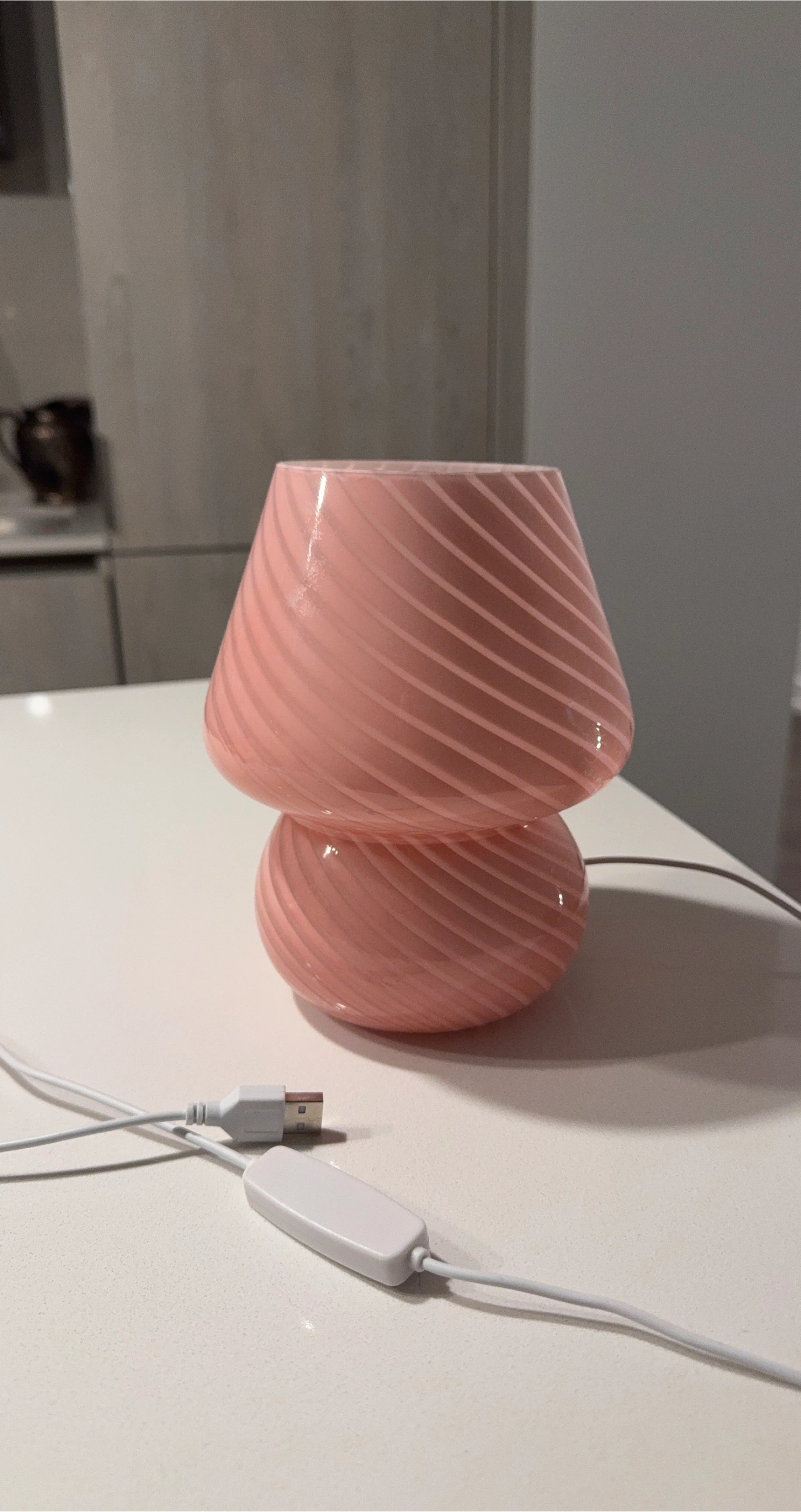 Pink Mushroom Table Lamp