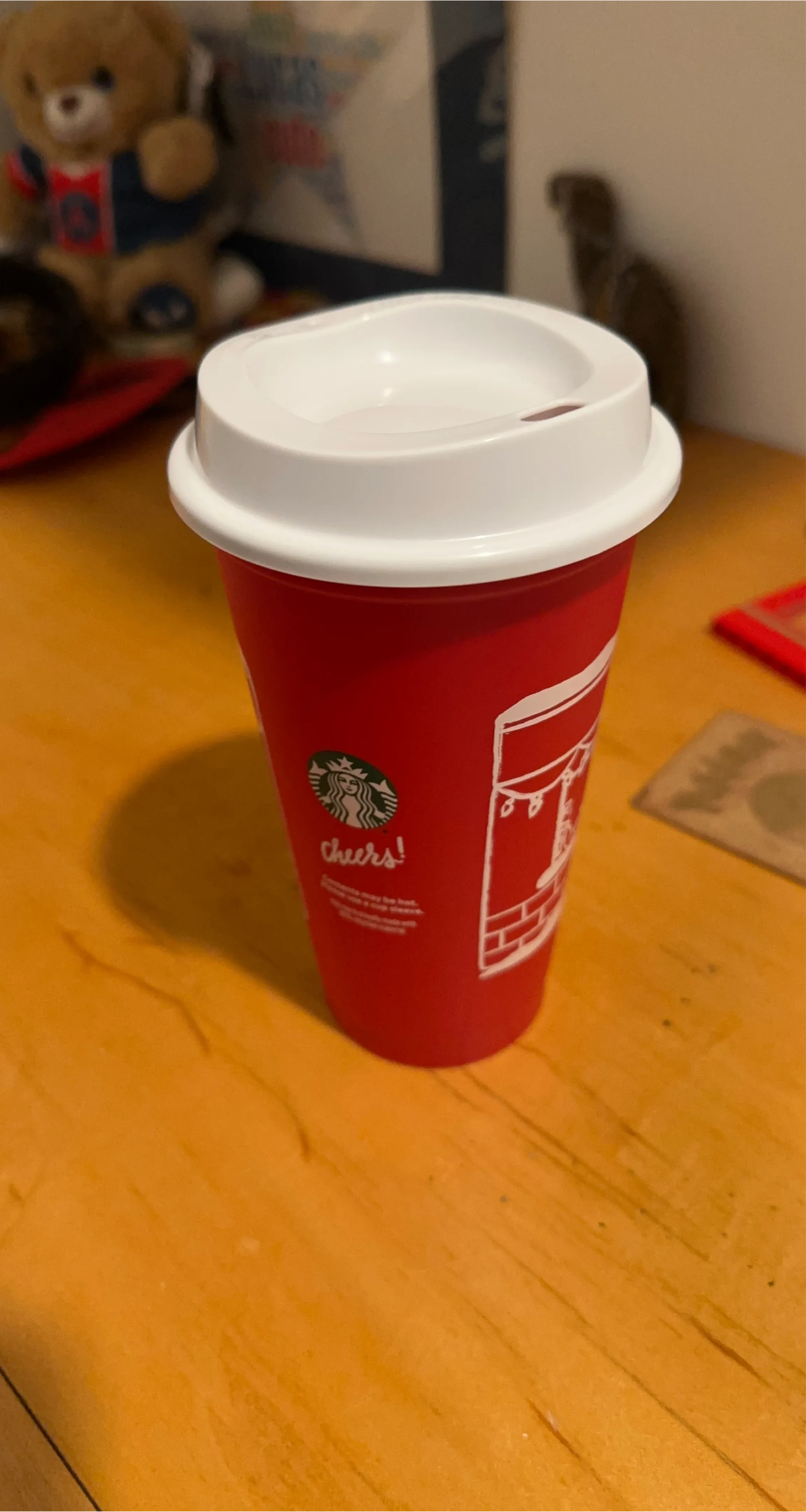 New Starbucks Red Reusable Hot Cup