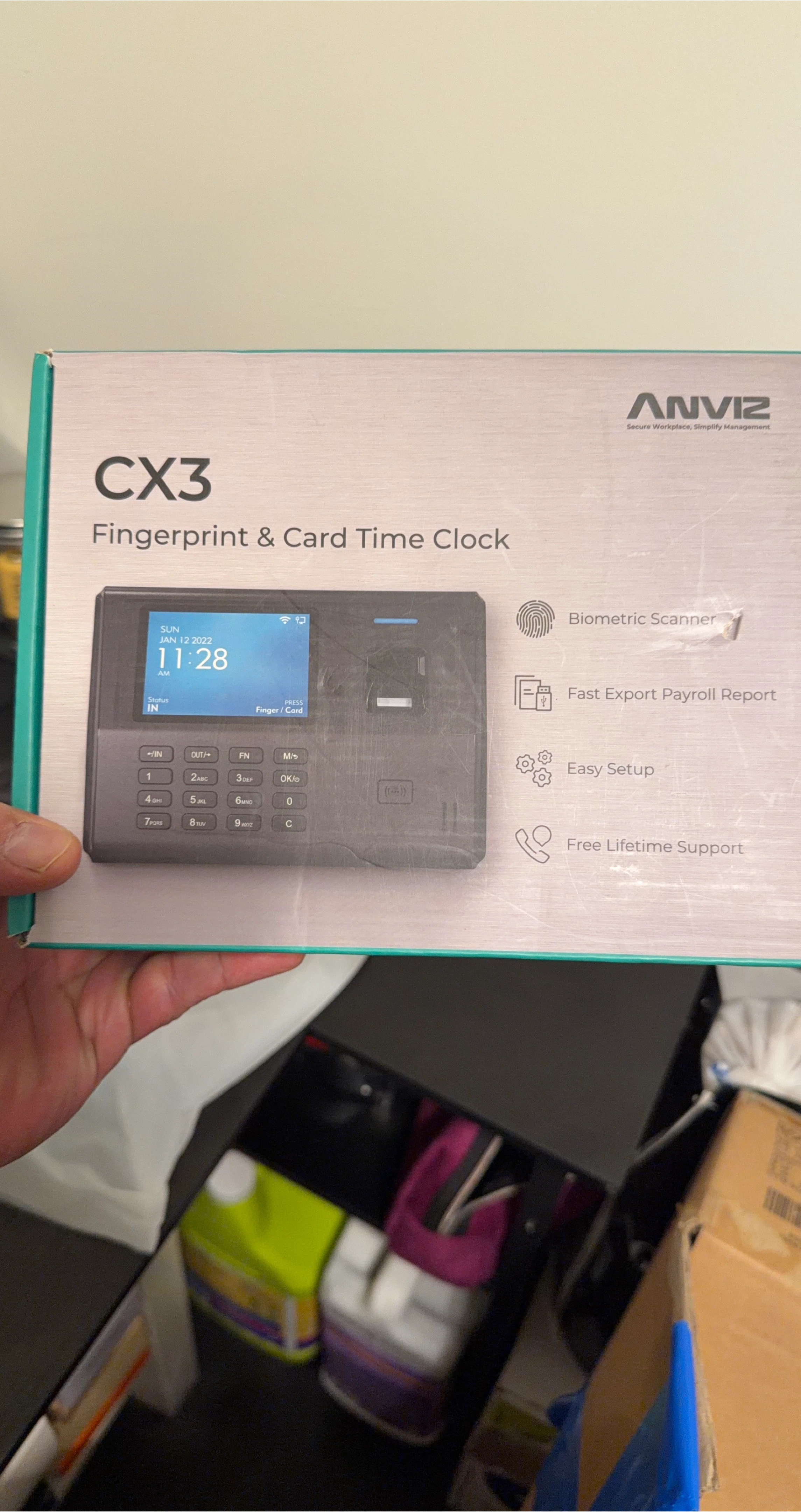 ANVIZ CX3 Fingerprint & Card Time Clock
