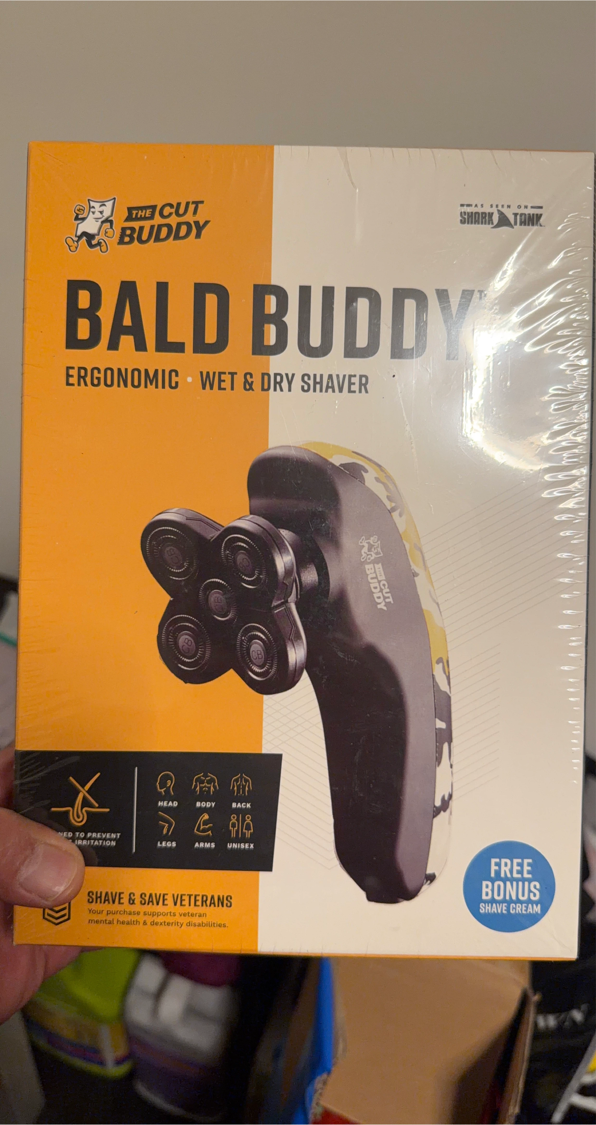New Bald Buddy Ergonomic Wet & Dry Shaver