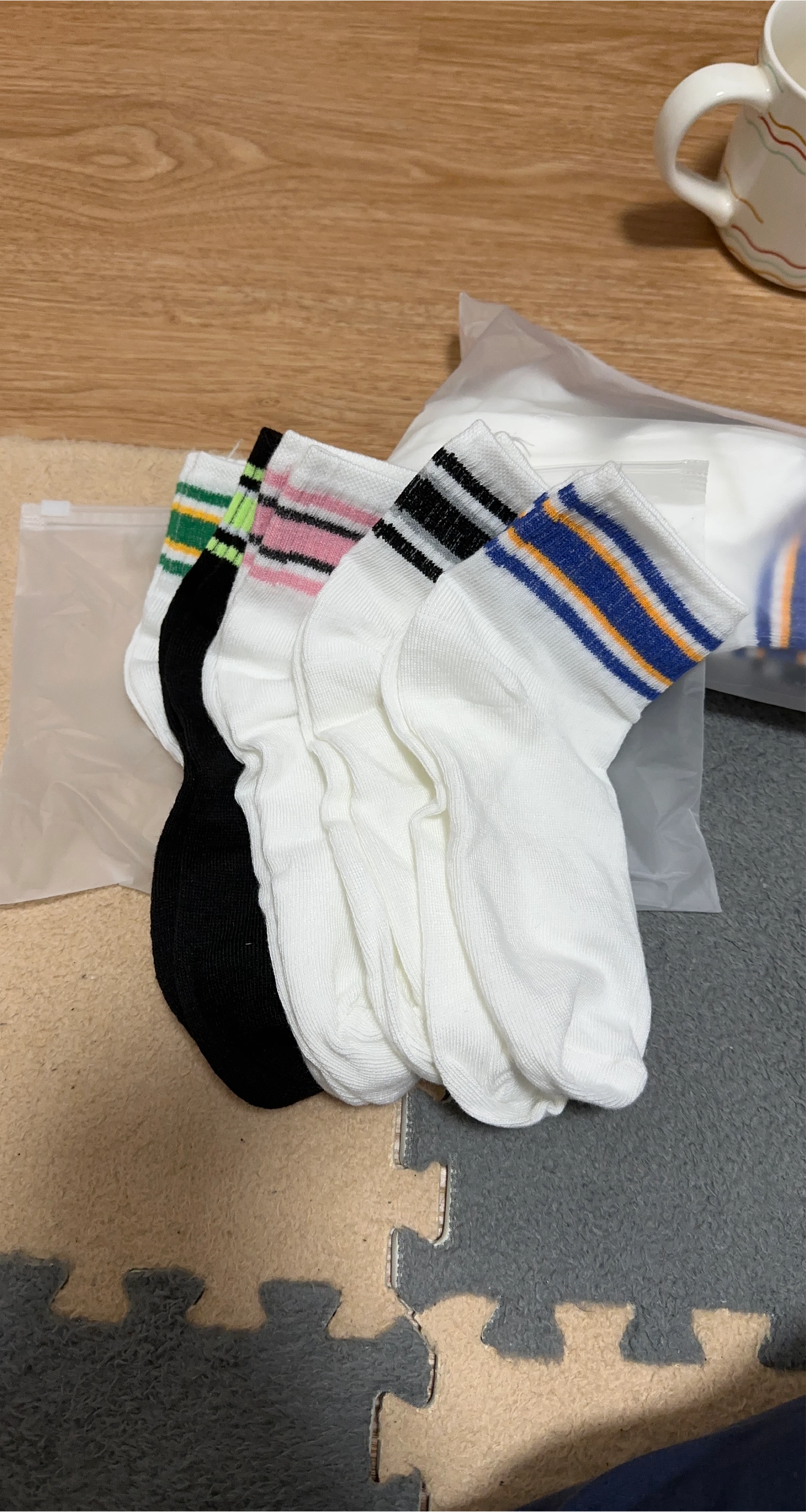 Assorted Striped Socks - Bundle of 10 Pairs