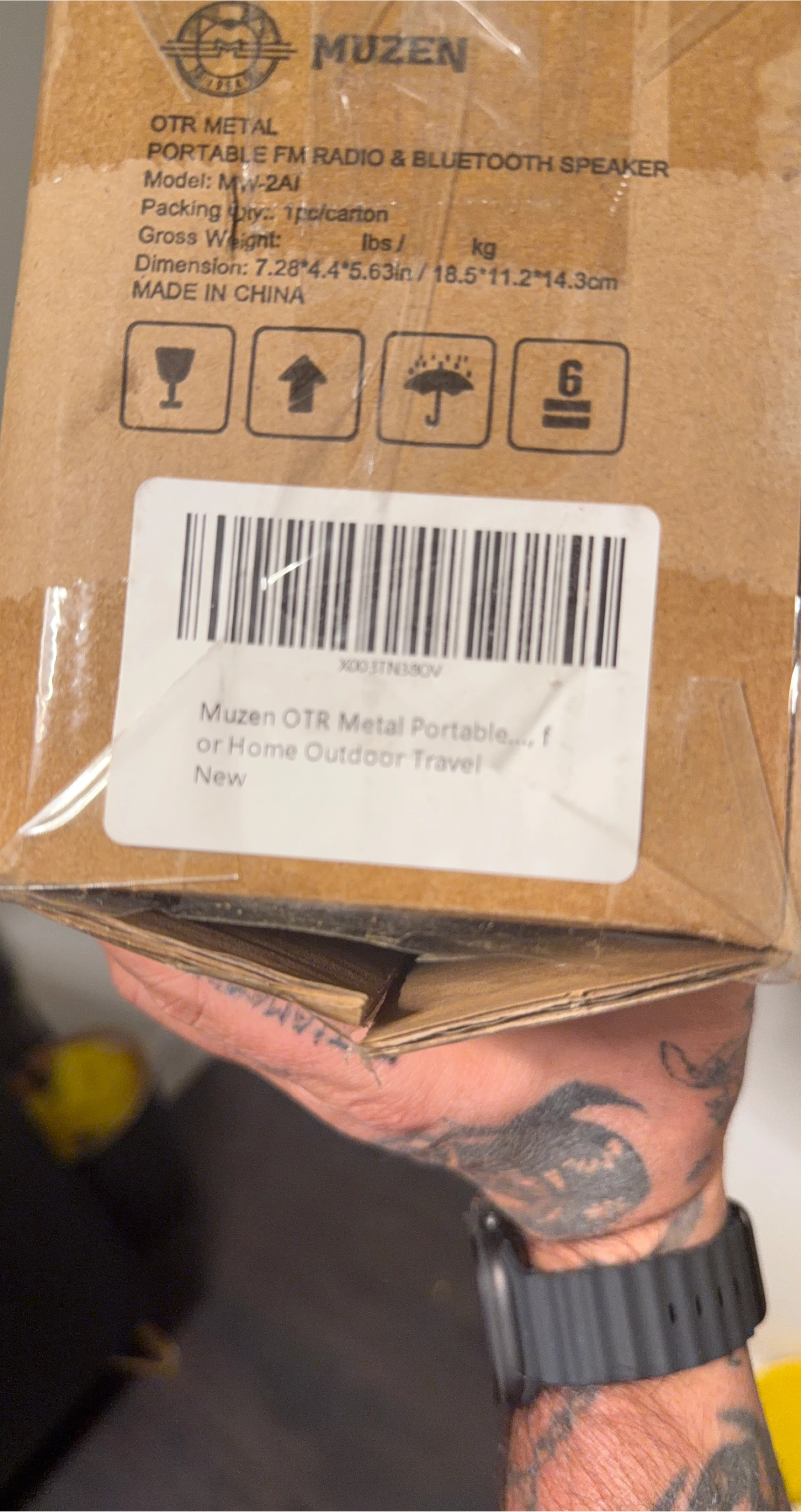 New Muzen OTR Metal Portable FM Radio & Bluetooth Speaker