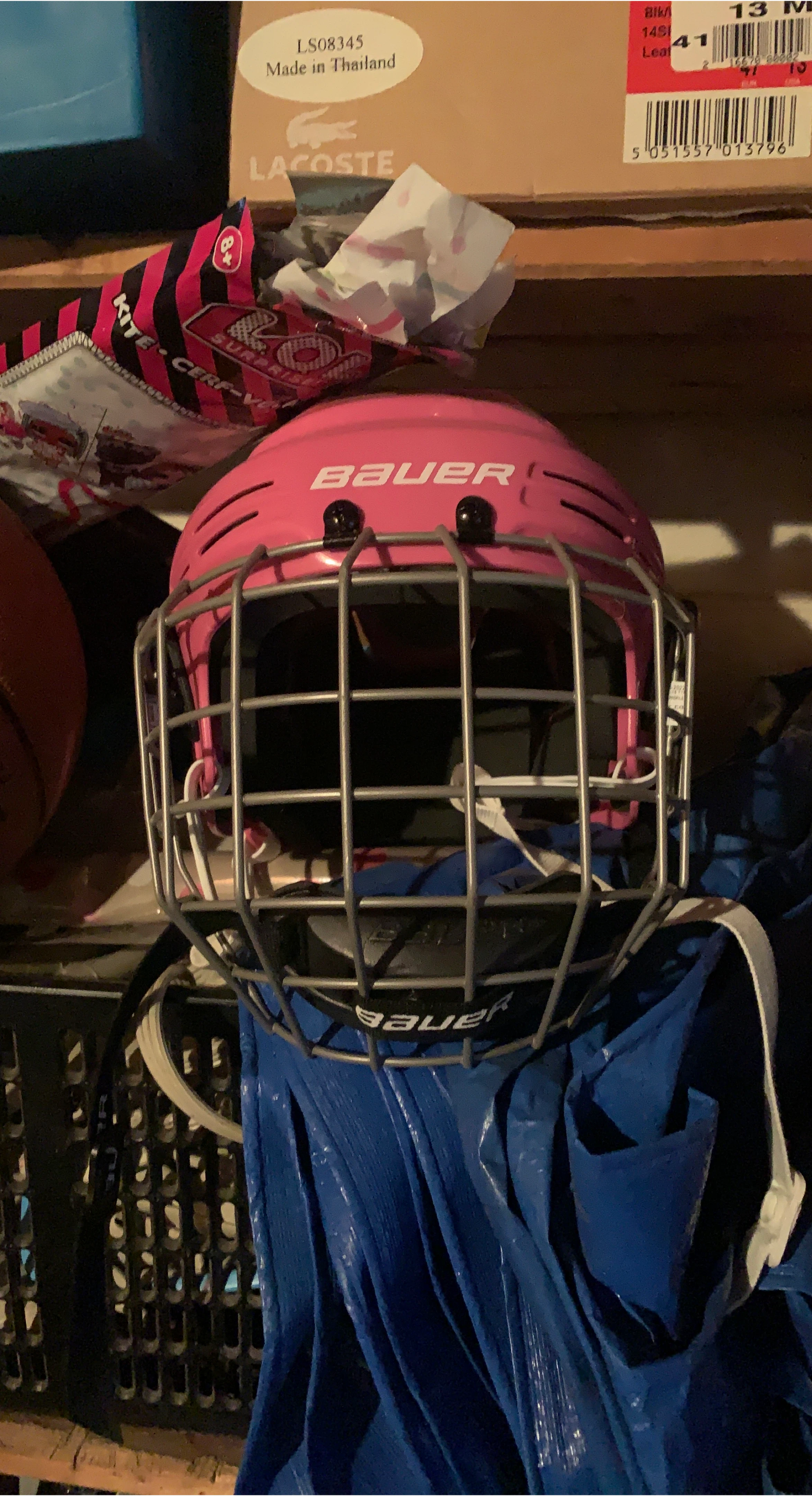 Bauer Pink Hockey Helmet