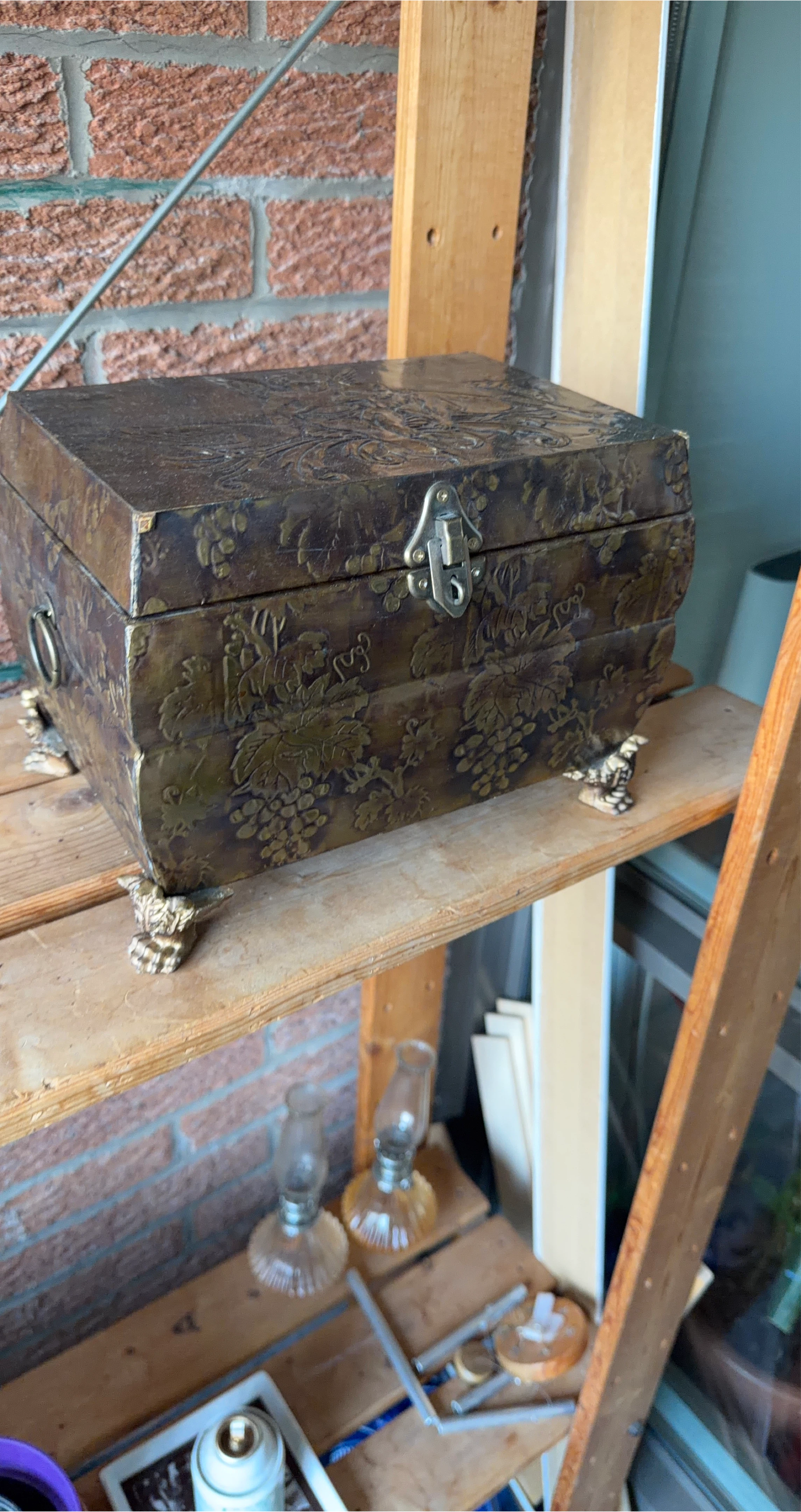 Vintage Wooden Storage Box
