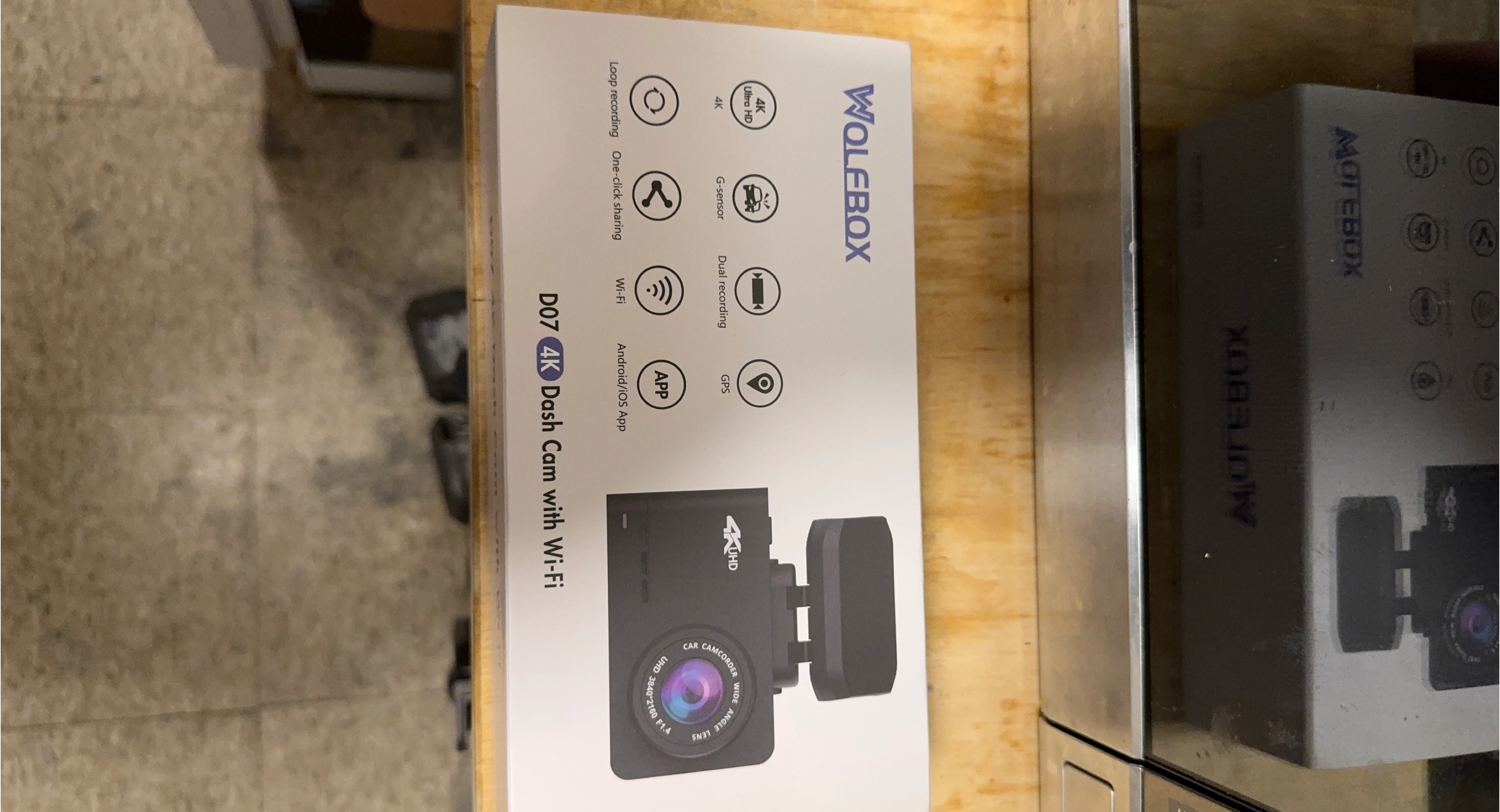 WOLFBOX D07 4K Dash Cam with Wi-Fi