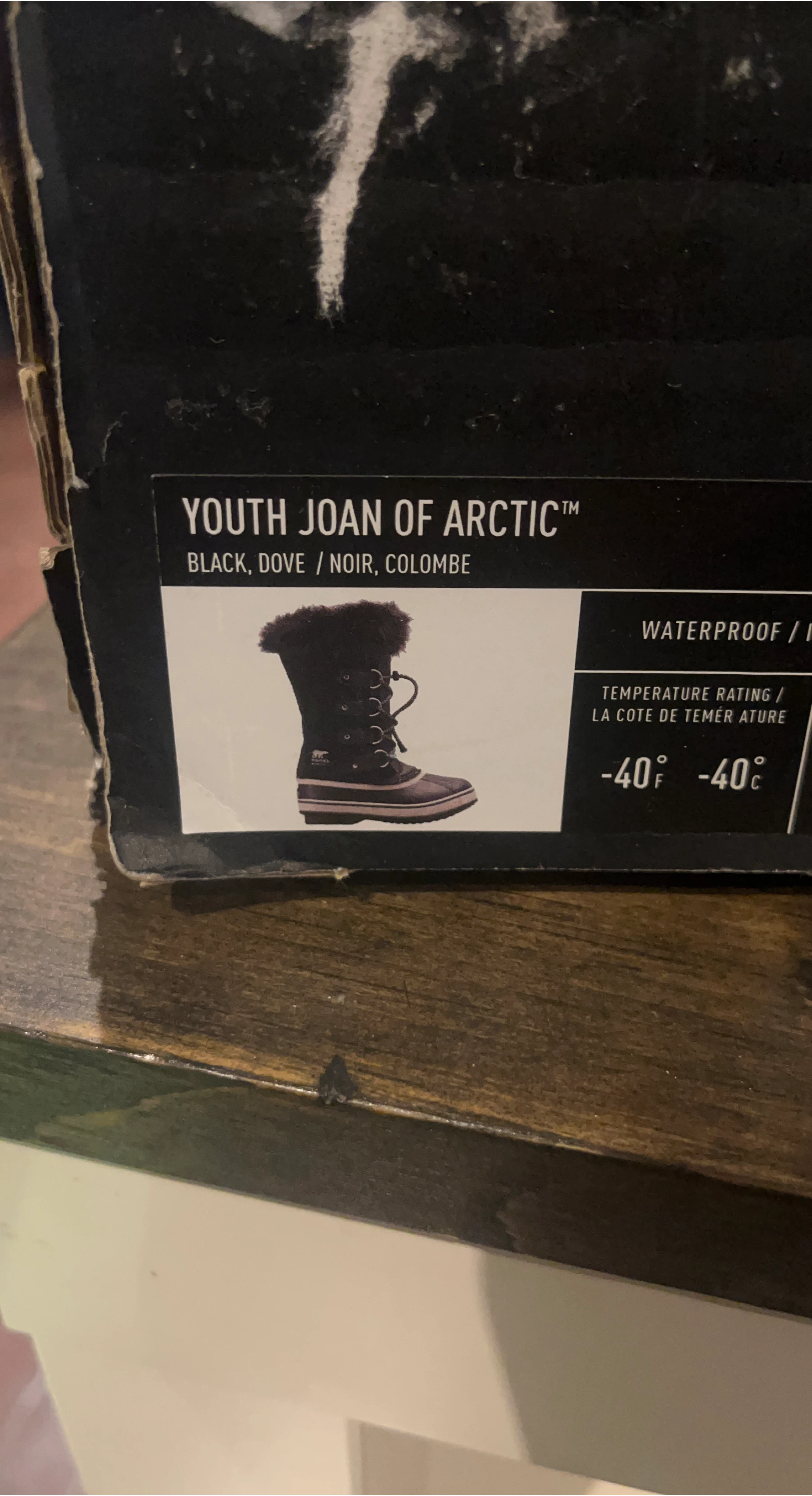 Sorel Youth Joan of Arctic Boots - Black/Dove