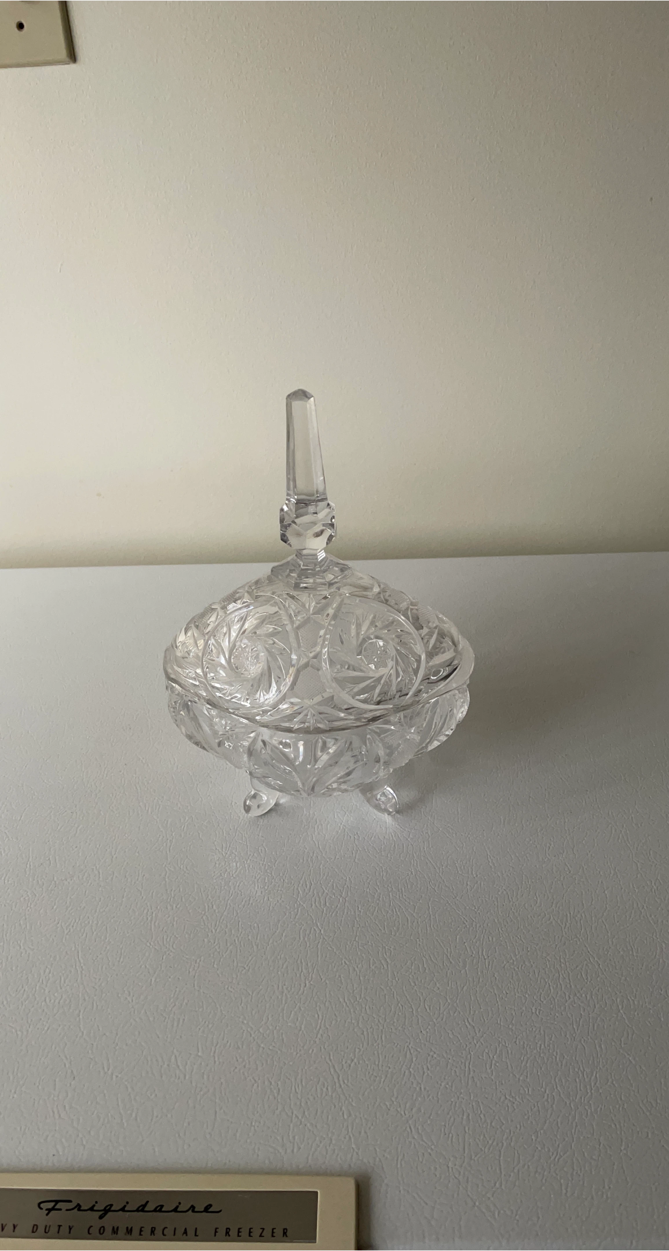 Crystal Candy Dish with Lid