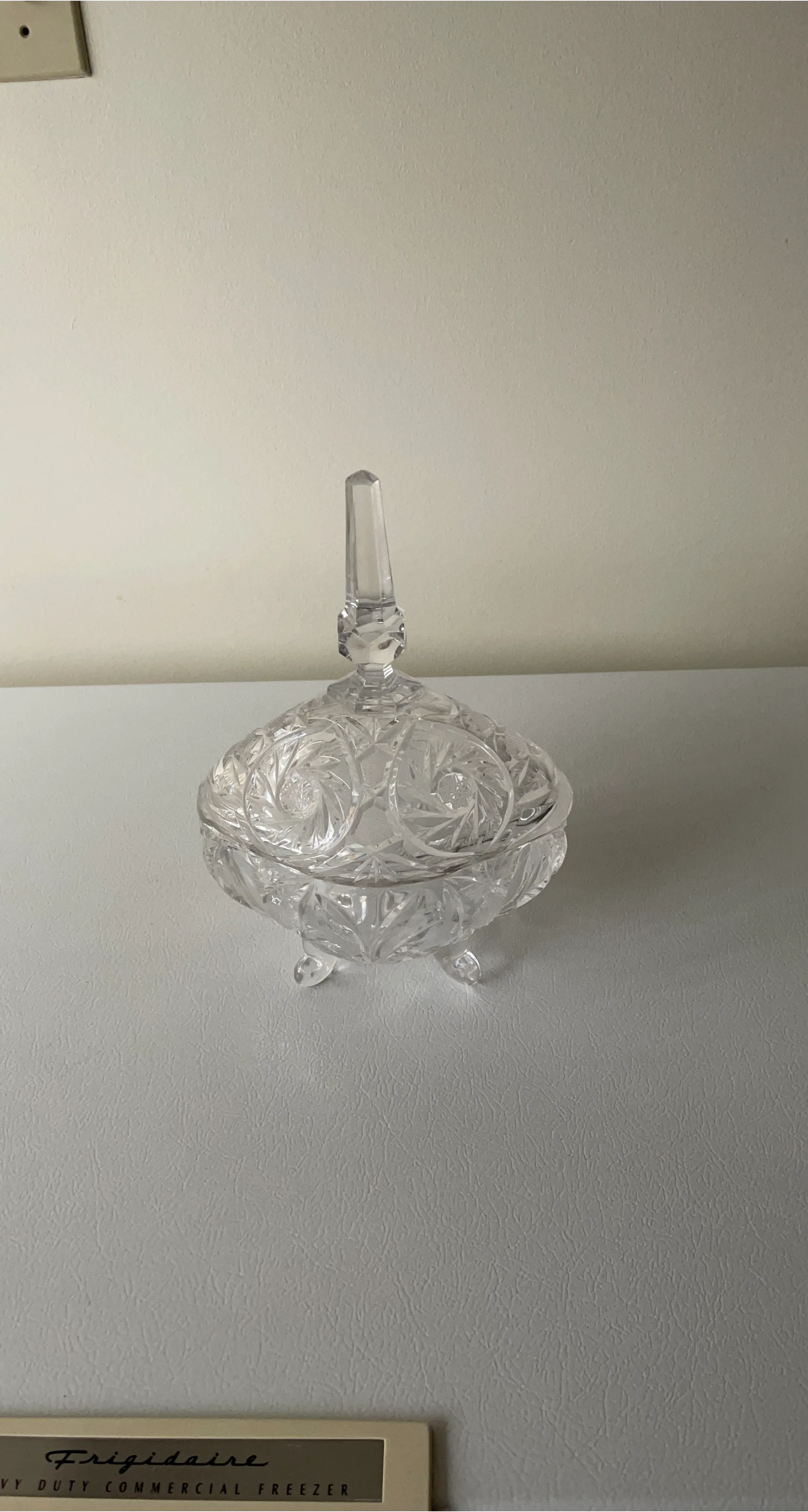 Crystal Candy Dish with Lid